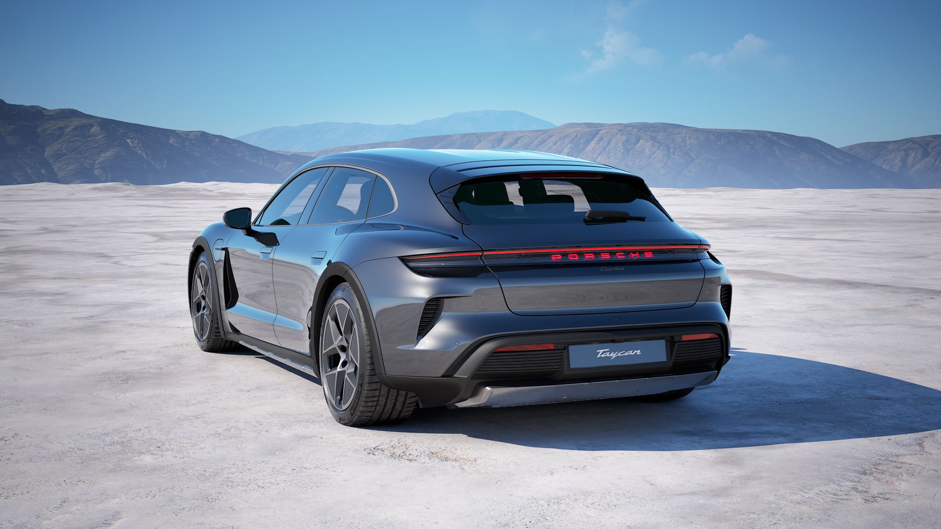 Taycan Turbo Cross Turismo back view