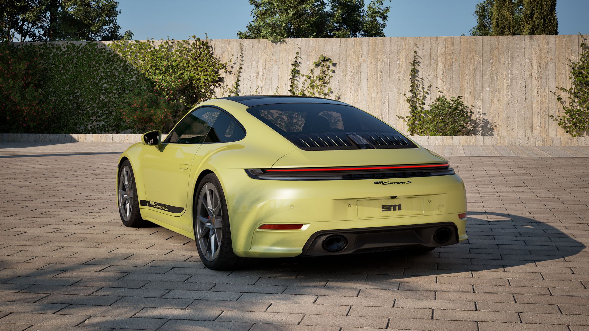 911 Carrera S Pohľad zozadu