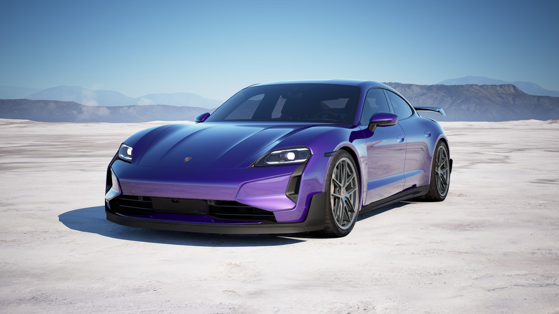 Taycan Turbo GT with Weissach Package pohľad spredu