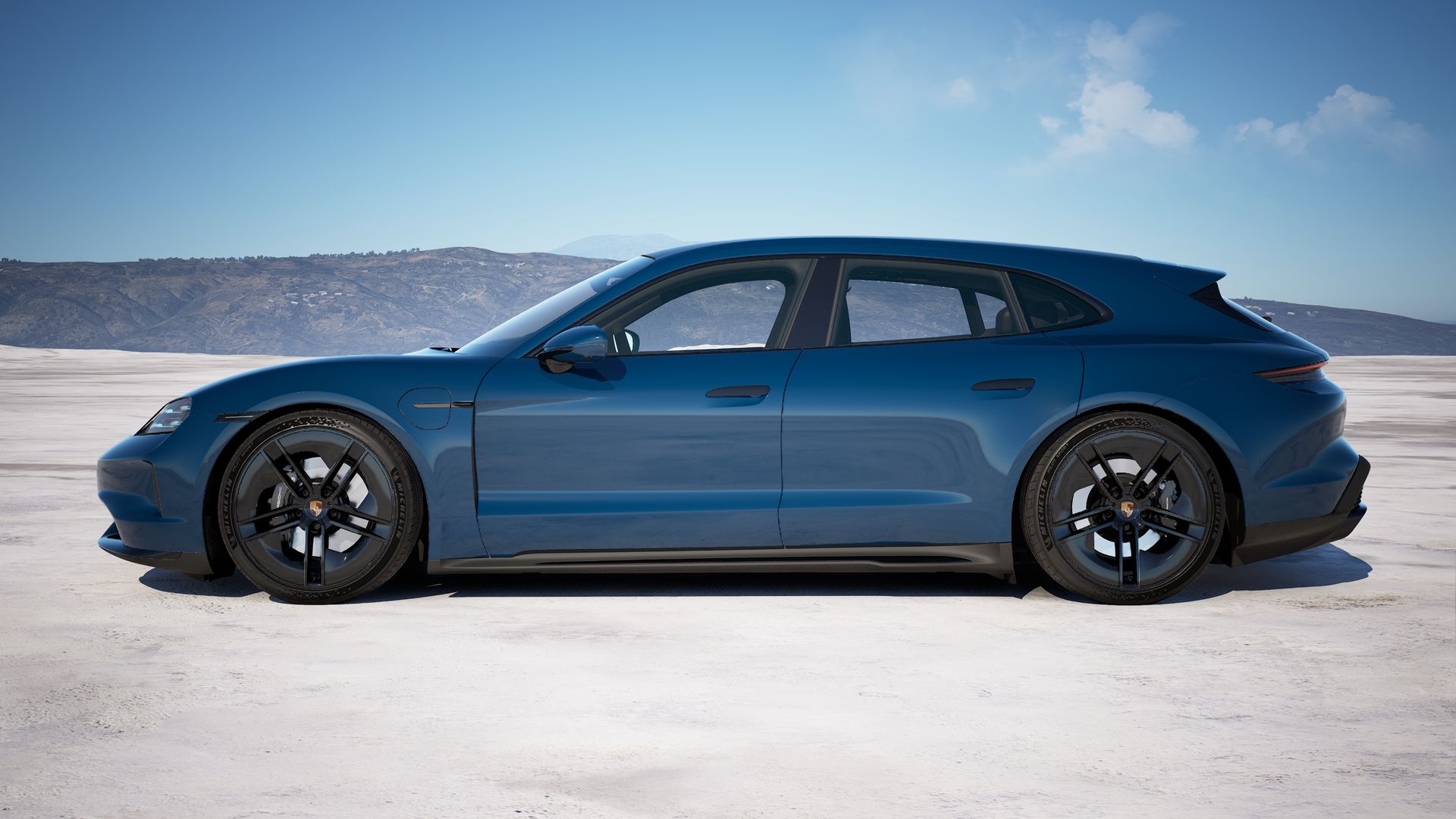 Taycan 4S Sport Turismo Pohľad zboku