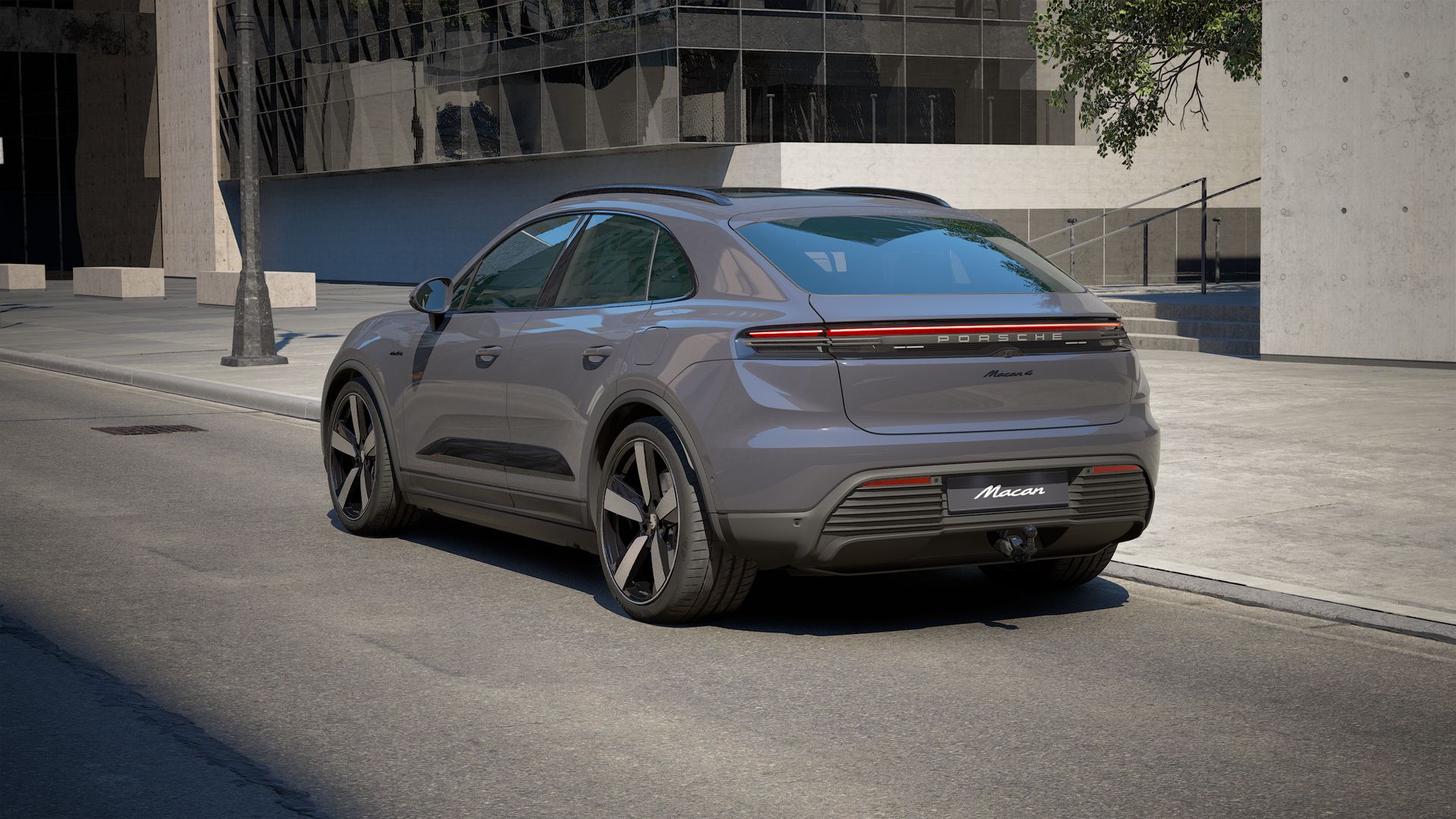 Macan 4 Electric vista posterior