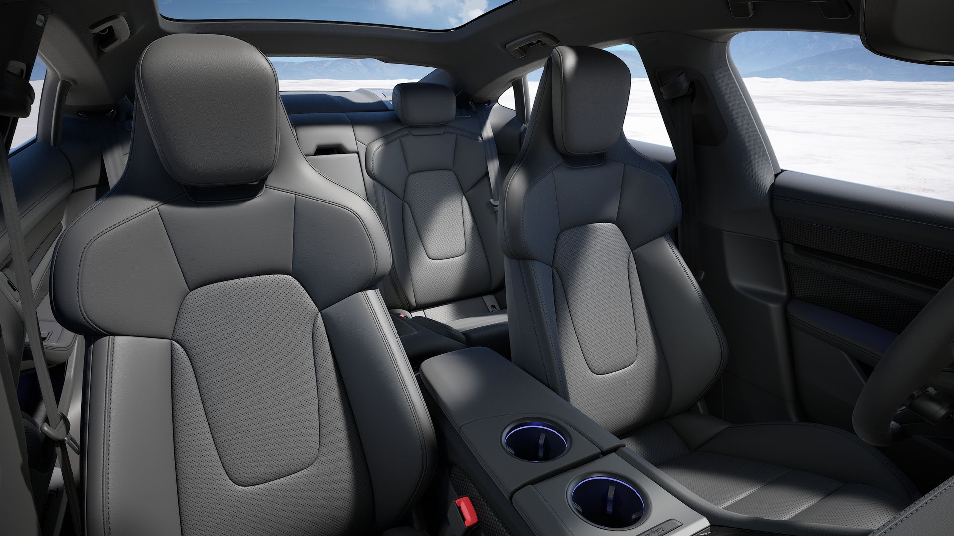 Taycan 4S vista interior