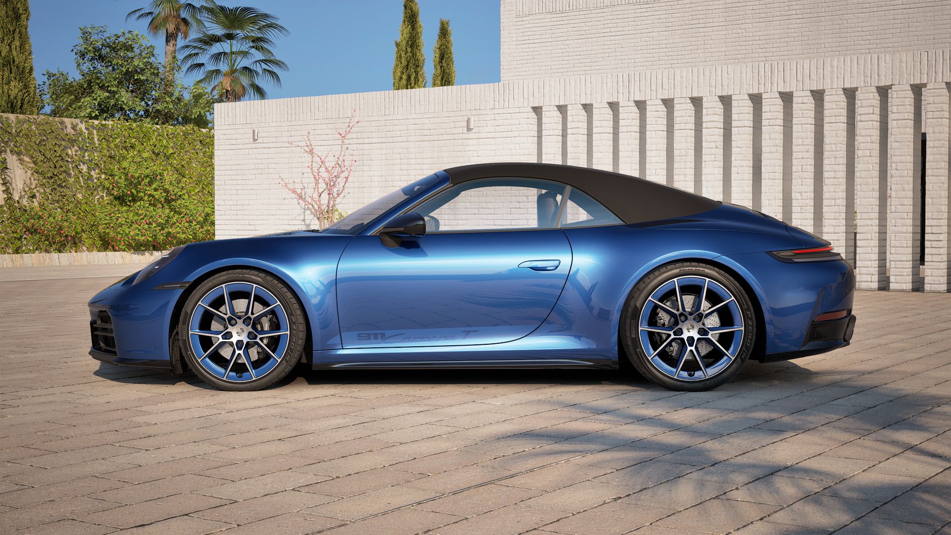 911 Carrera T Cabriolet vue latérale