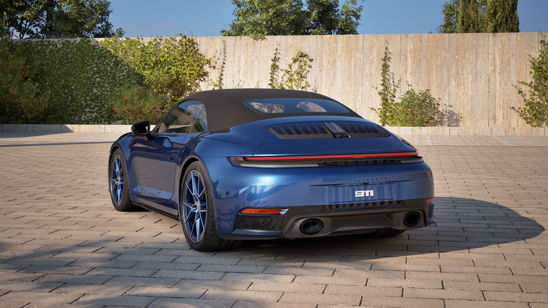 911 Carrera T Cabriolet vue arrière