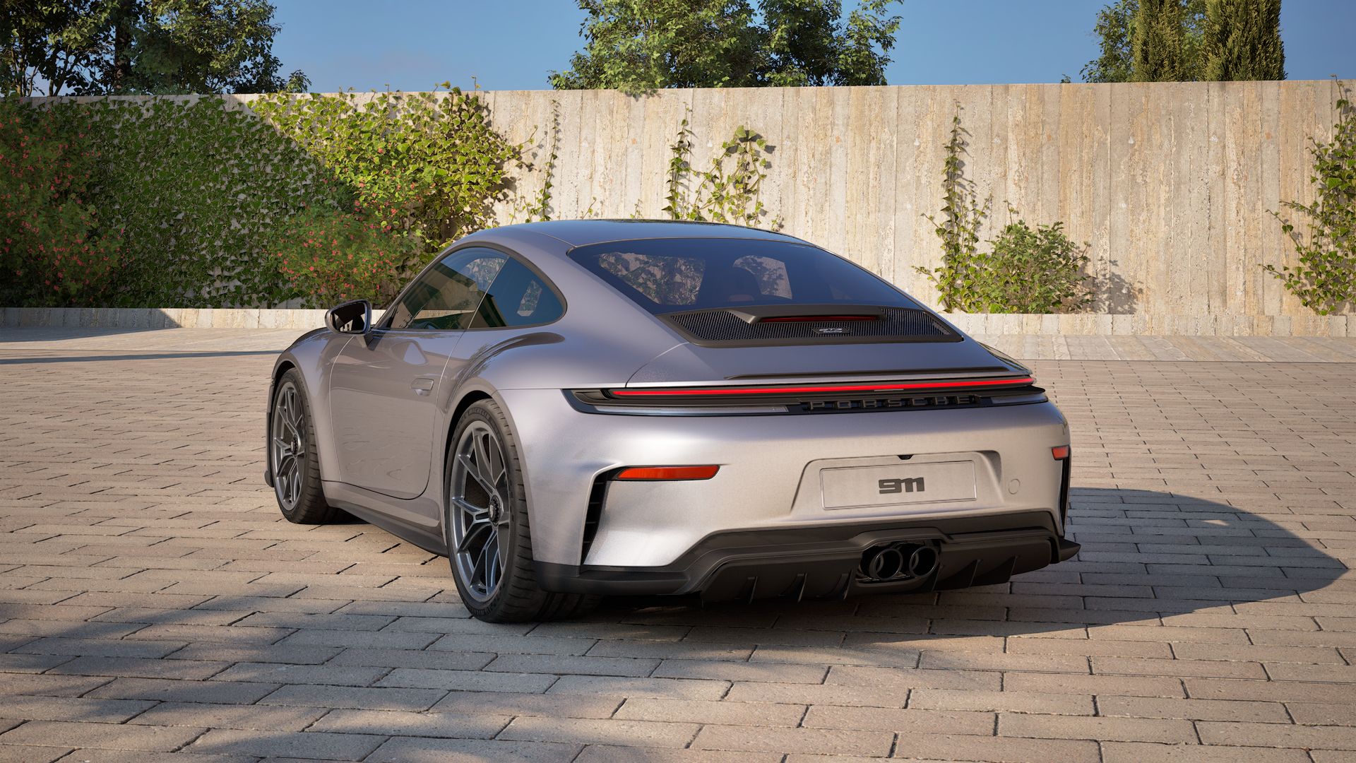 911 GT3 with Touring Package vue arrière