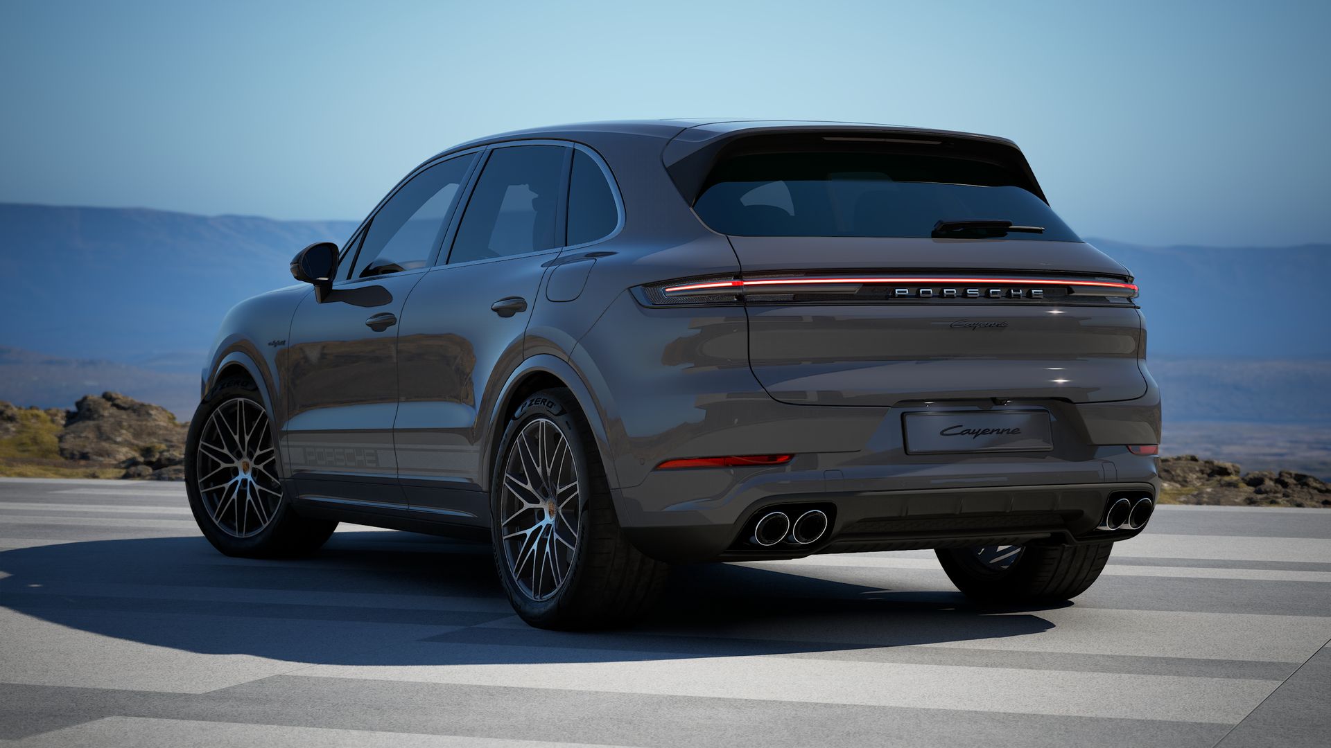 Cayenne E-Hybrid vue arrière