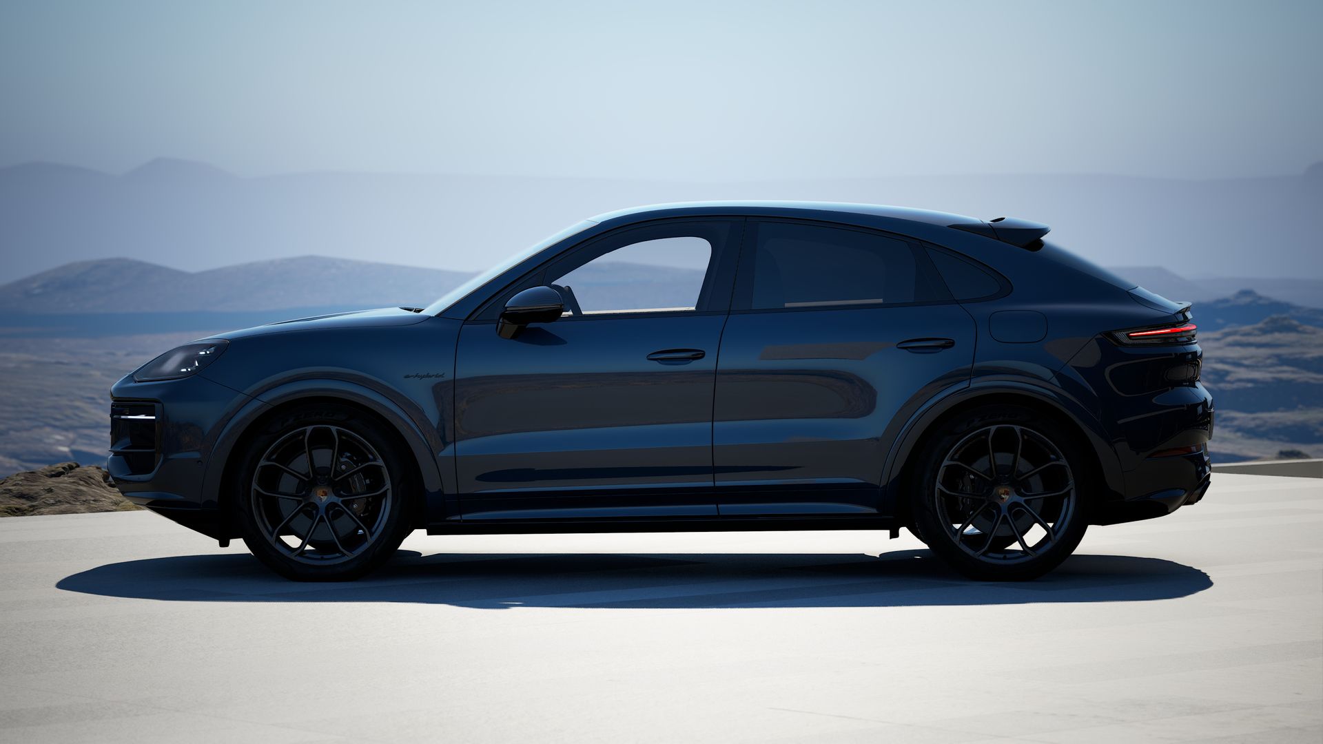 Cayenne E-Hybrid Coupé vue latérale