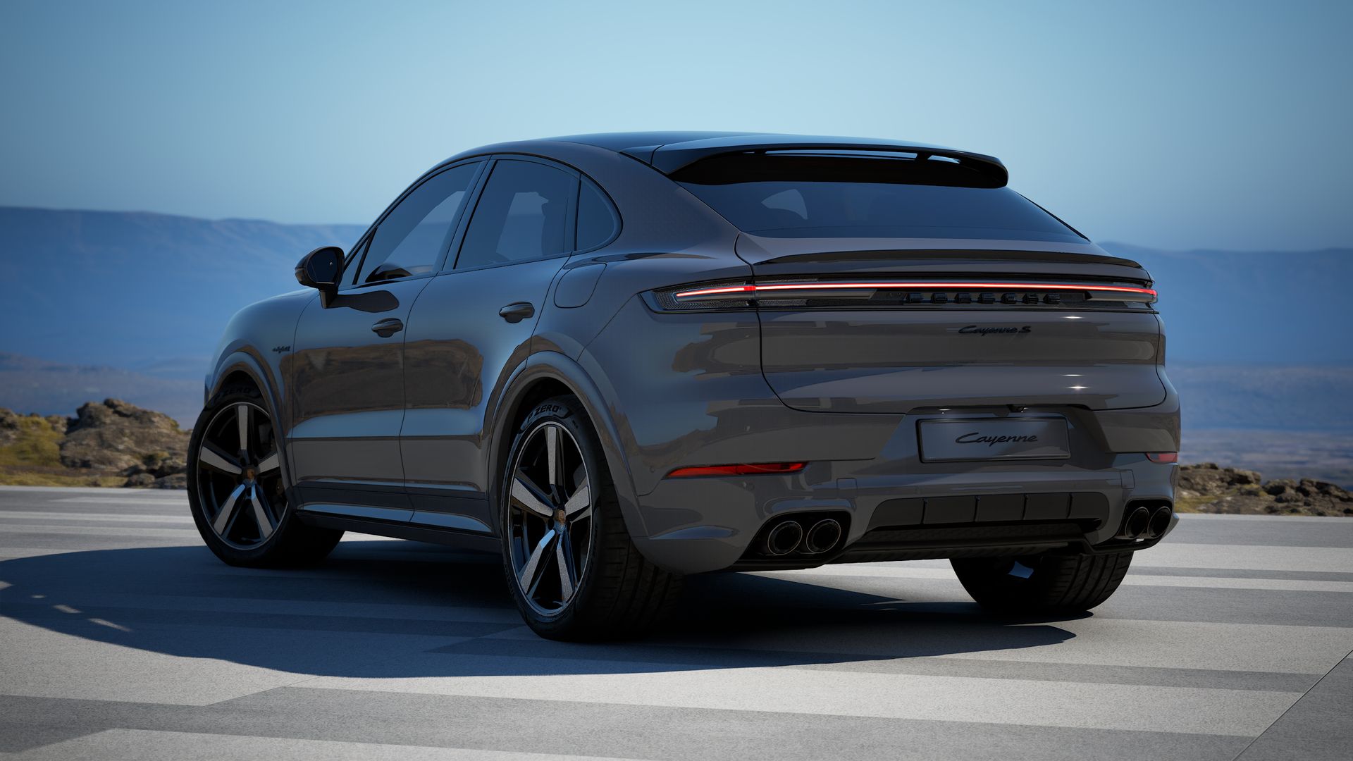 Cayenne S E-Hybrid Coupé vue arrière
