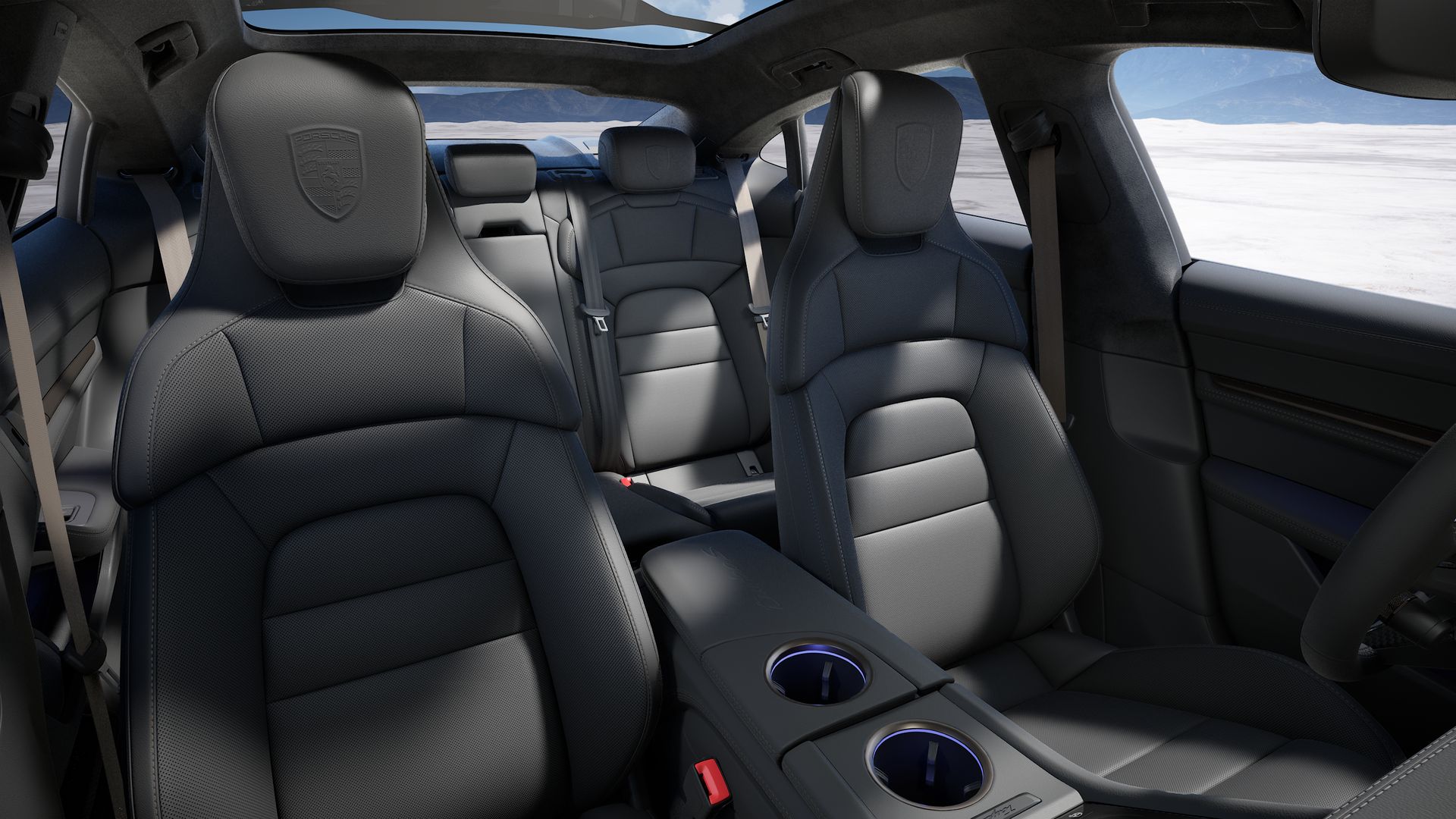 Taycan Turbo S vue intérieure
