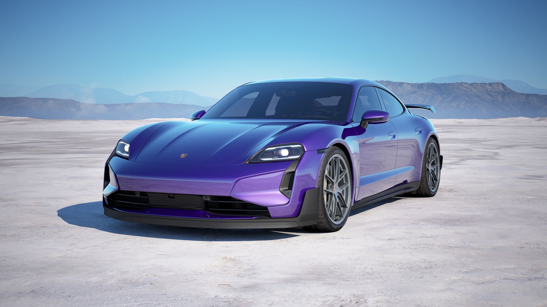 Taycan Turbo GT with Weissach Package vue de face