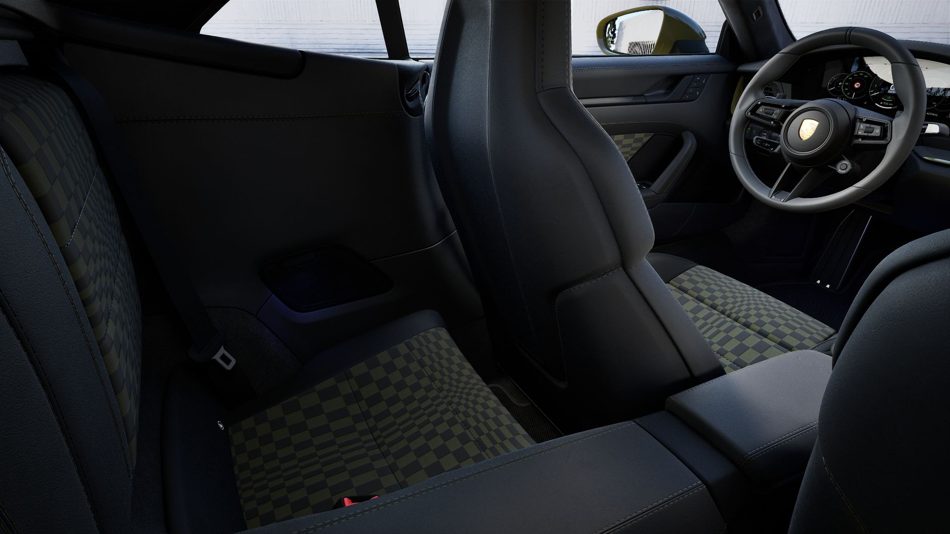 Interior view showing the back seats of 911 Spirit 70