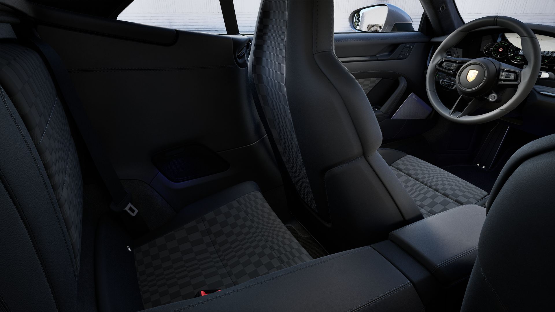 Interior view showing the back seats of 911 Spirit 70