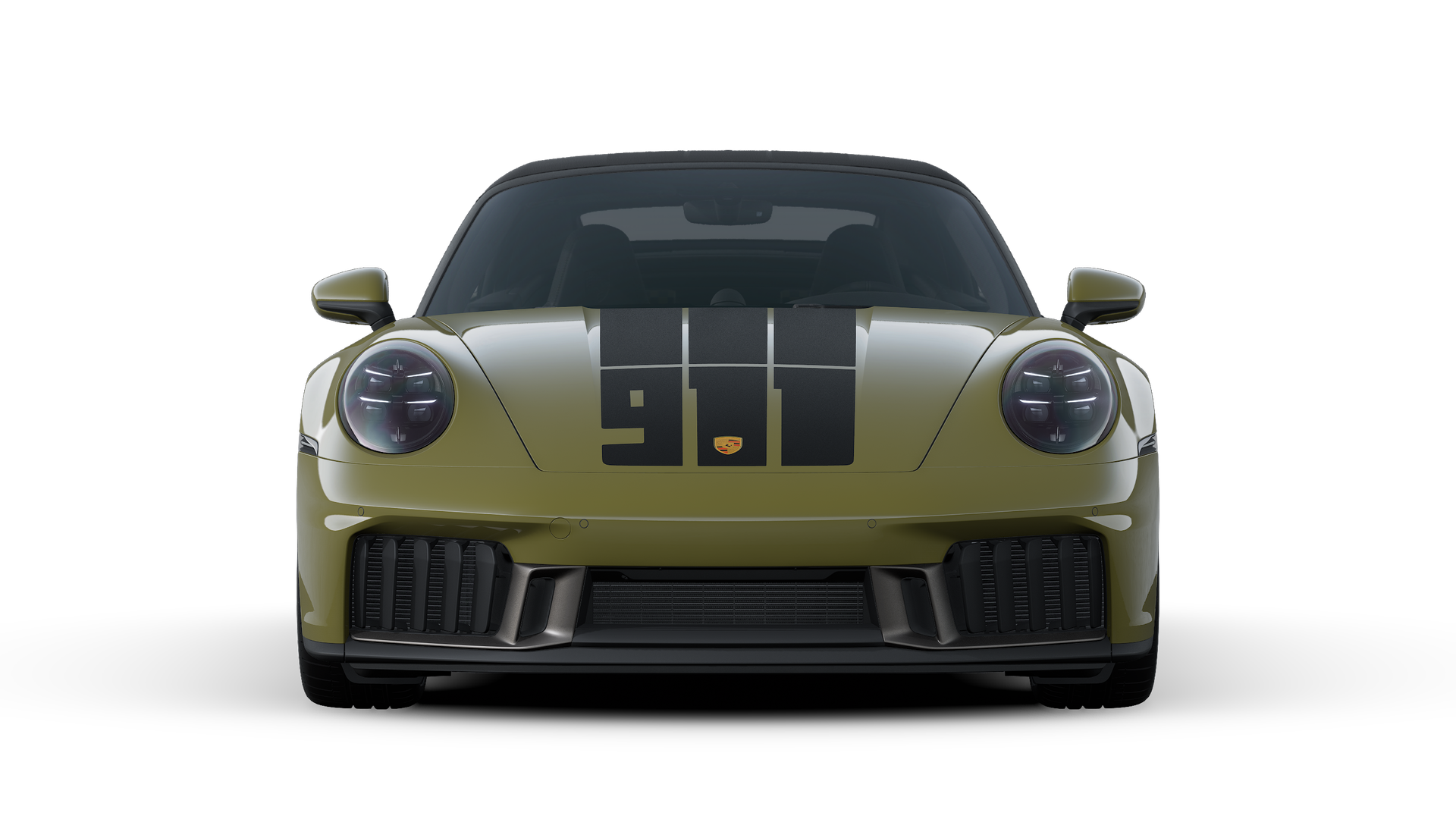 Exterior view of 911 Spirit 70 showing the front of the car