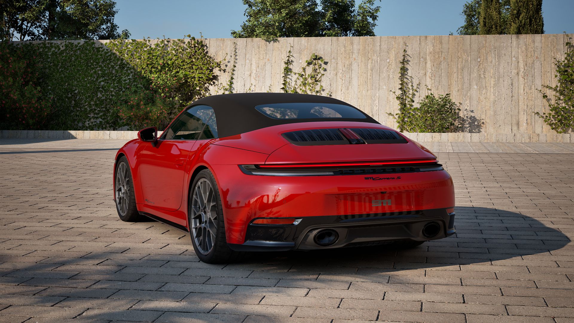 911 Carrera S Cabriolet back view