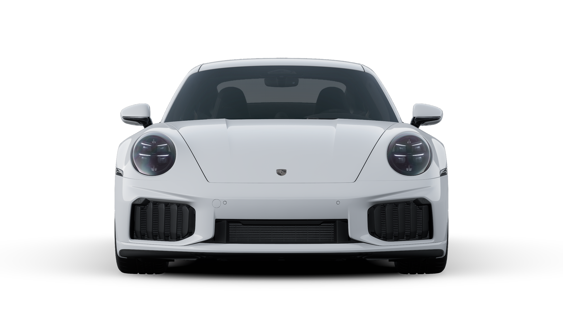 Exterior view of 911 Turbo S showing the front of the car