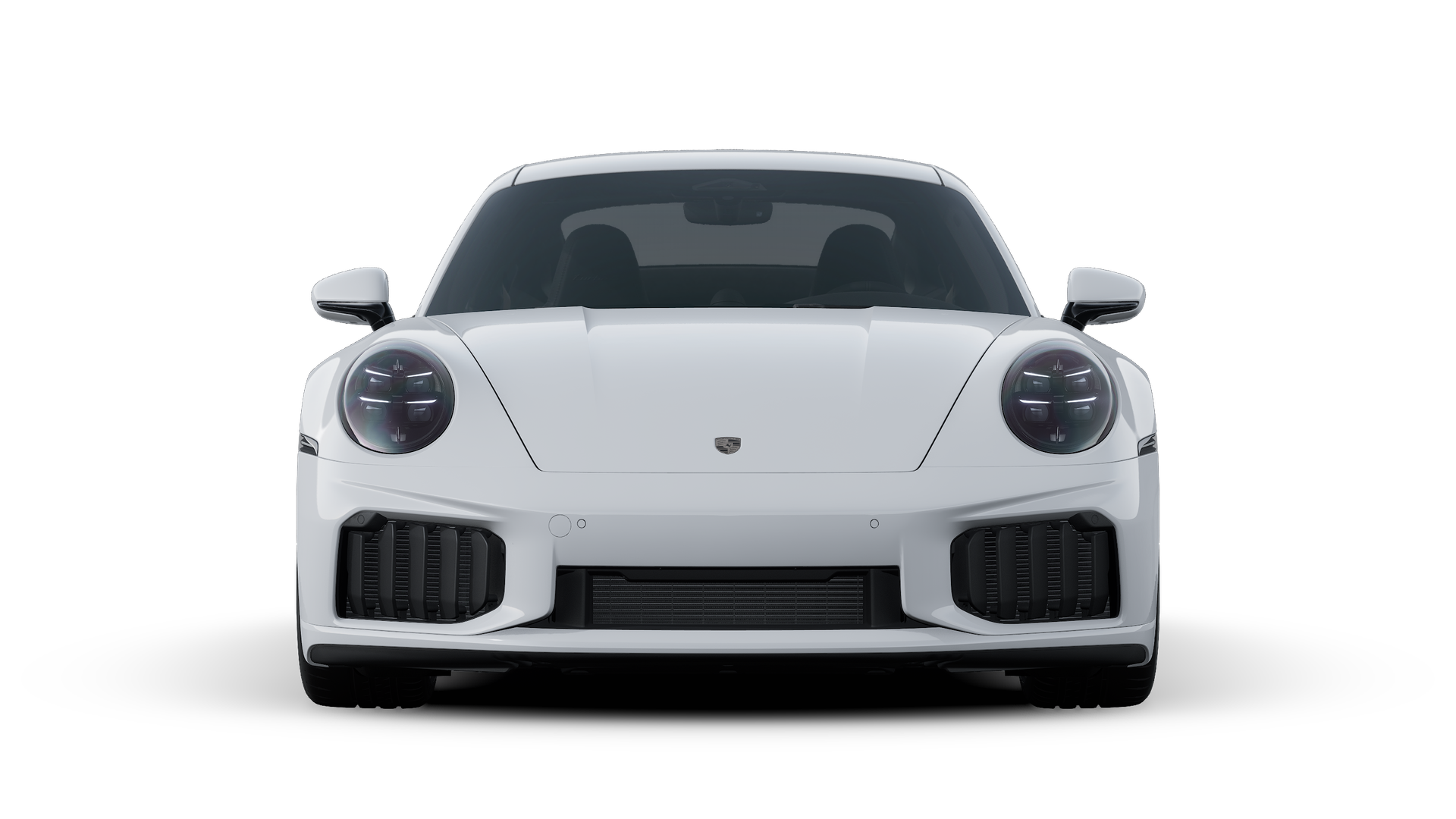 Exterior view of 911 Turbo S showing the front of the car