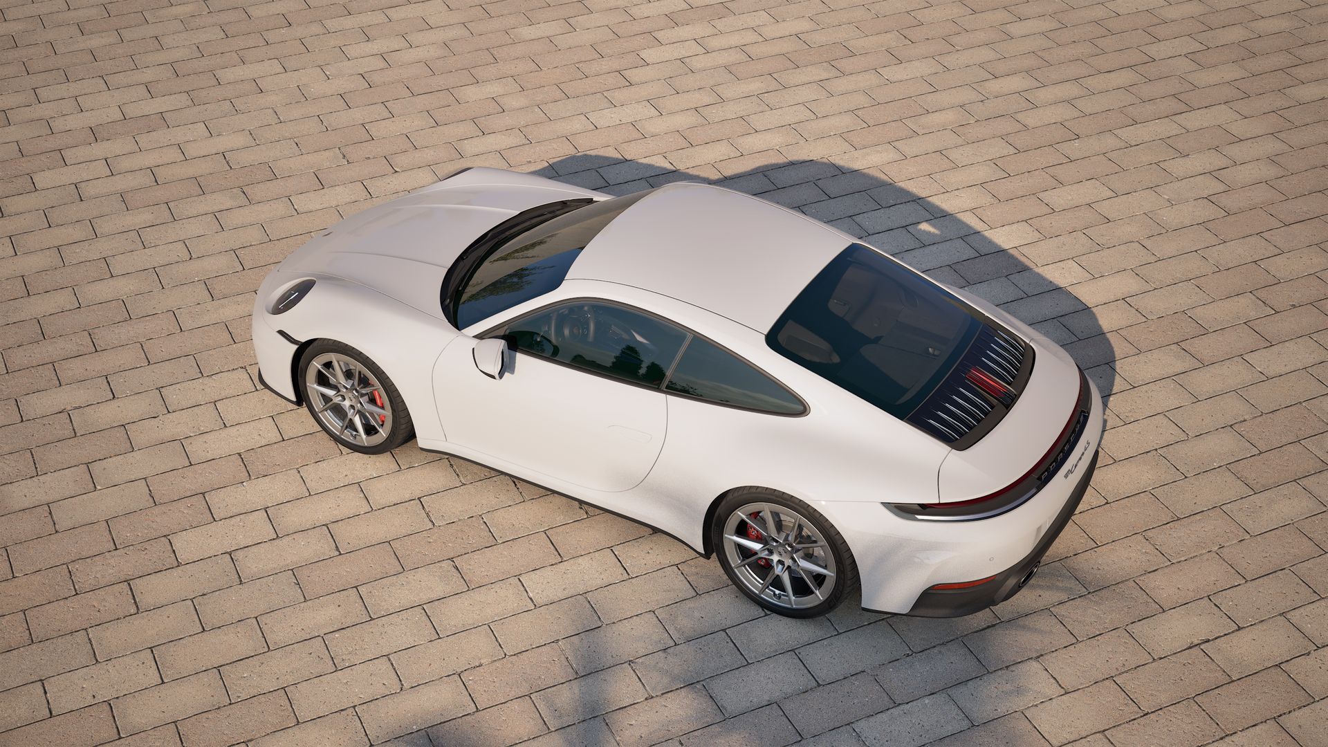 Exterior view of 911 Carrera 4S seen from above