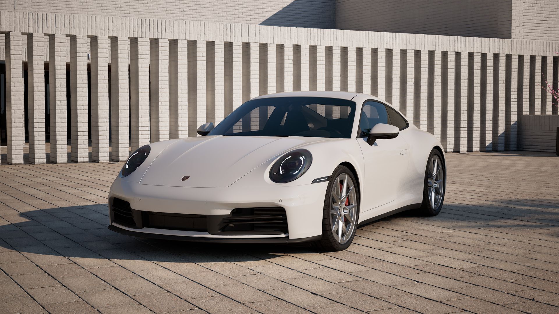 Exterior view of 911 Carrera 4S showing the front and left side of the car