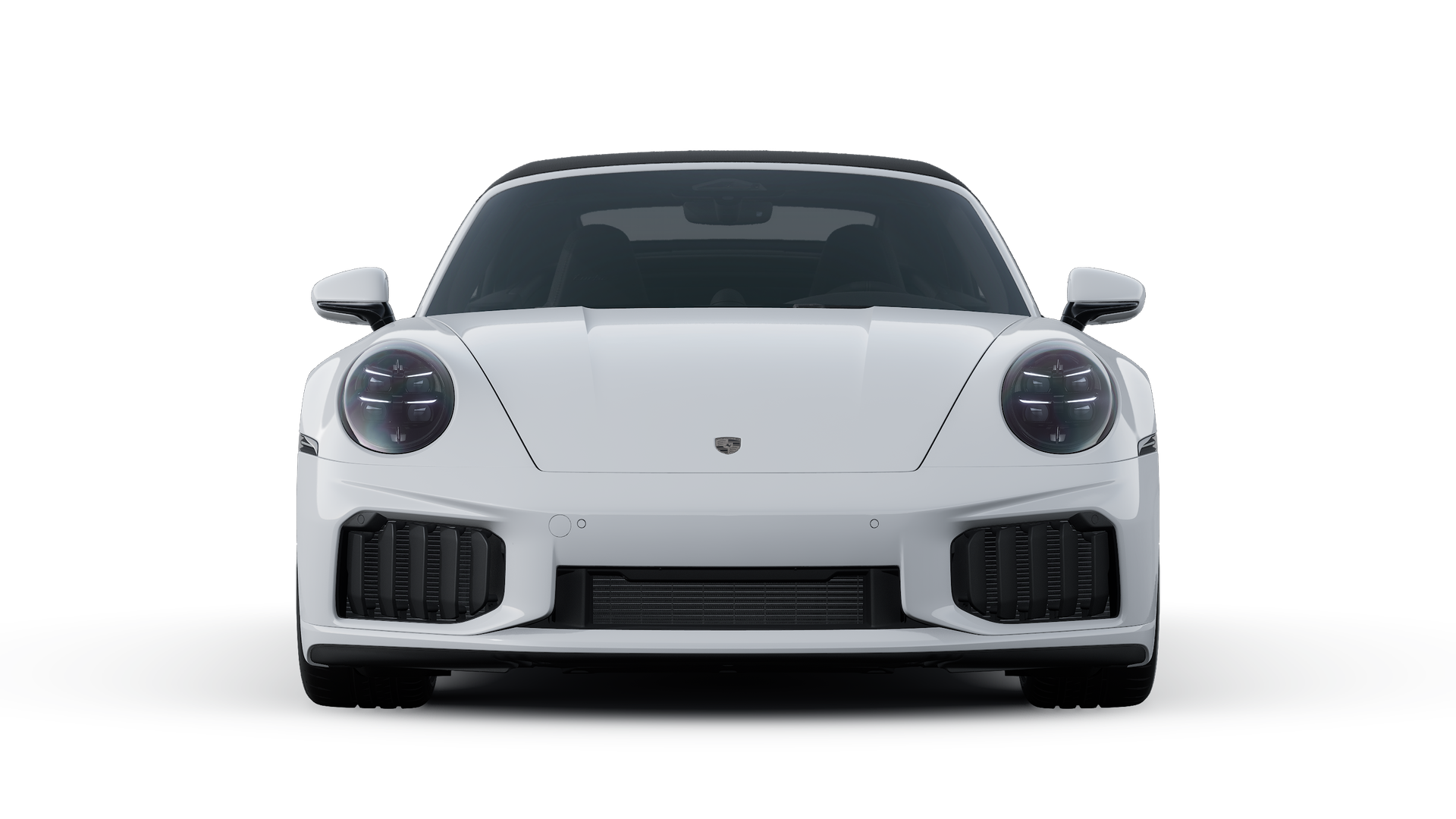 Exterior view of 911 Turbo S Cabriolet showing the front of the car