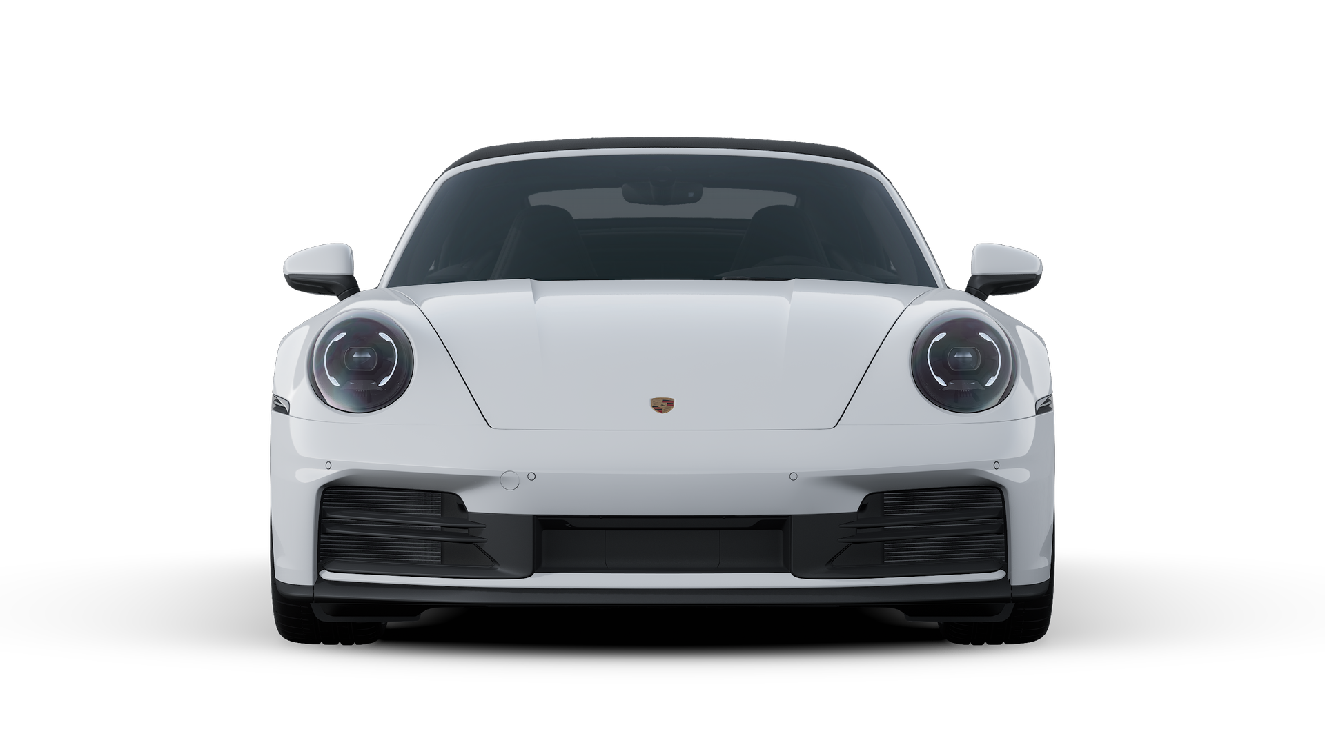 Exterior view of 911 Carrera 4S Cabriolet showing the front of the car