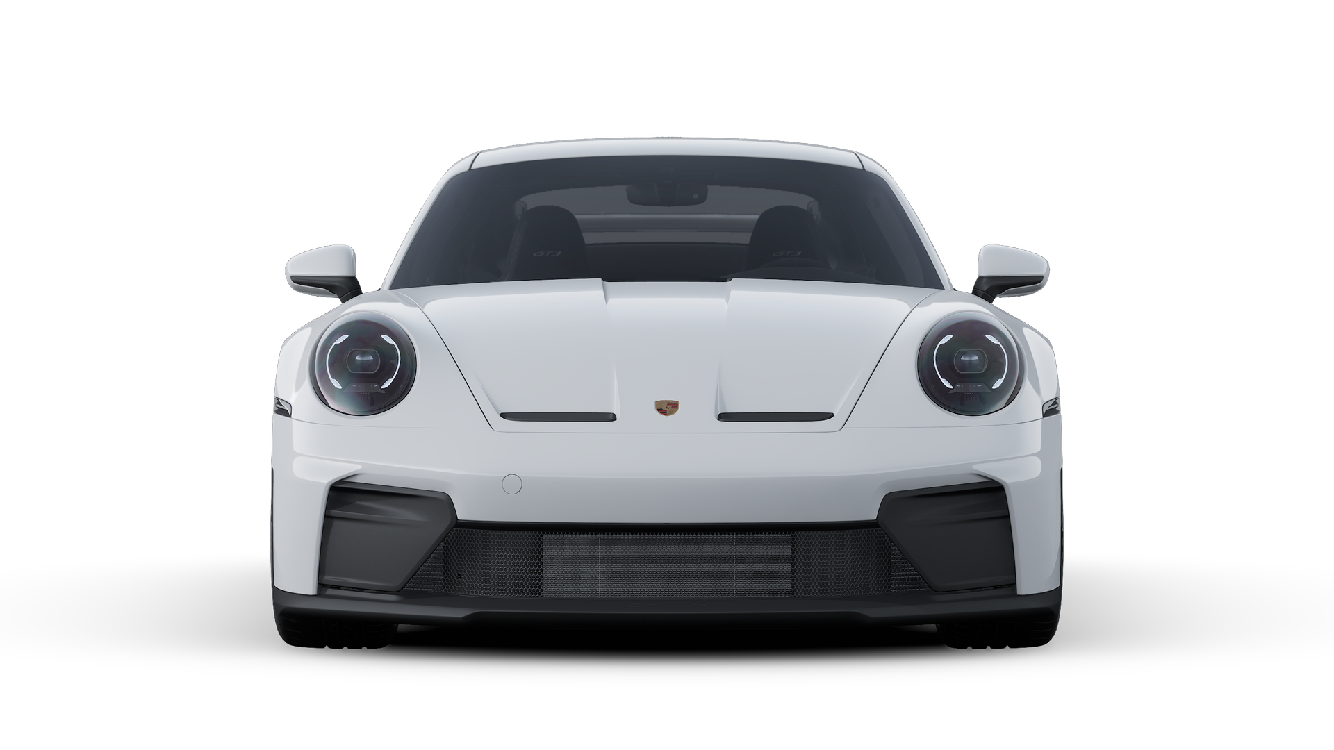 Exterior view of 911 GT3 showing the front of the car