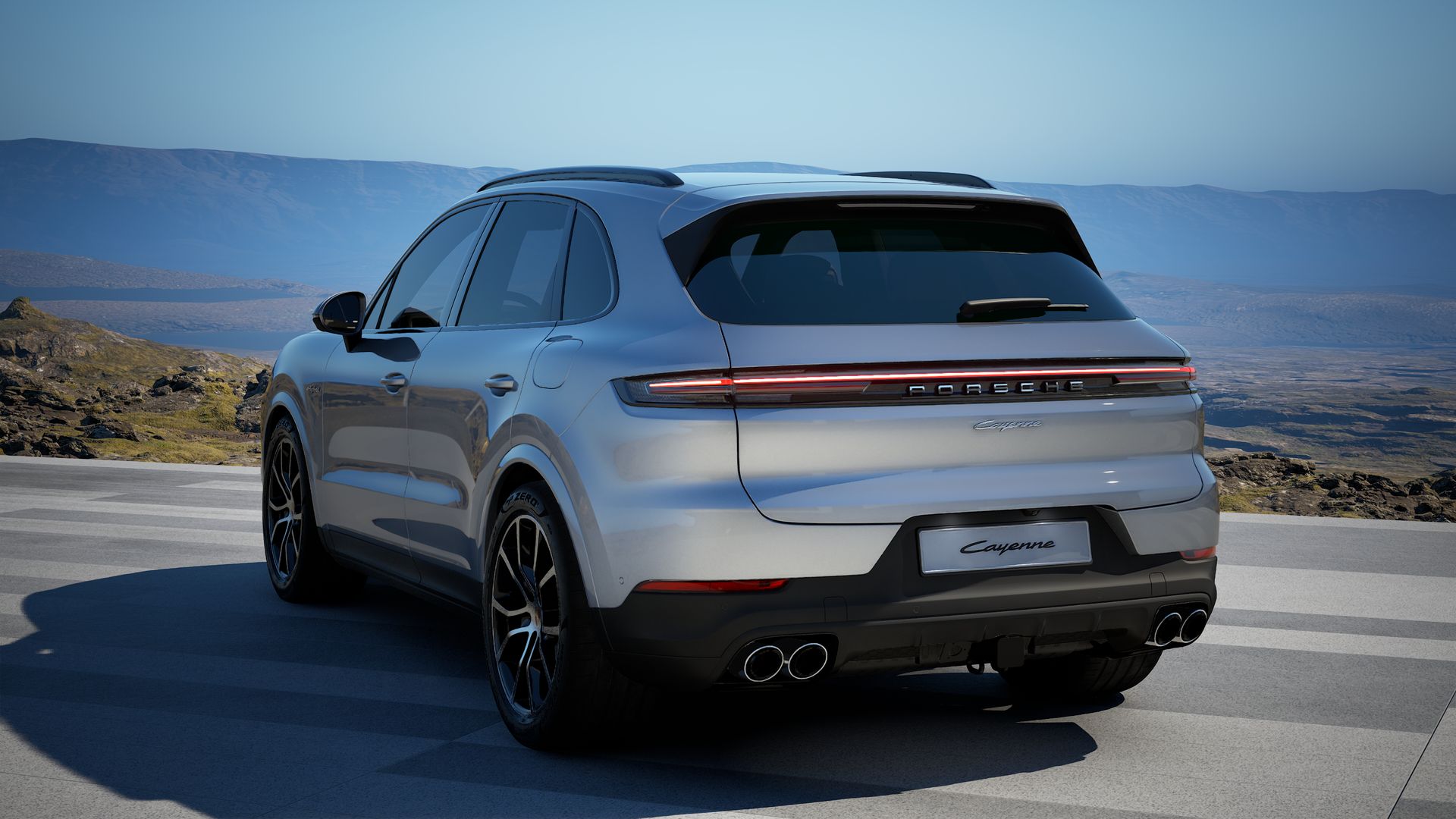 Cayenne E-Hybrid back view
