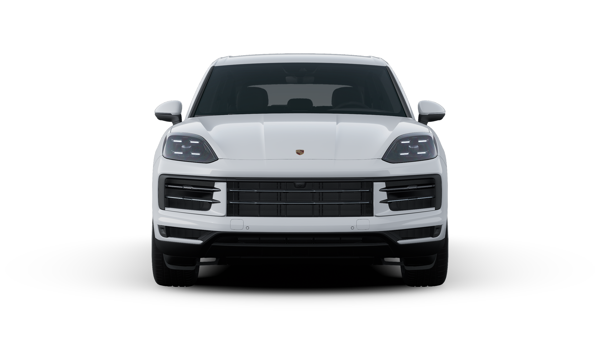 Exterior view of Cayenne S showing the front of the car