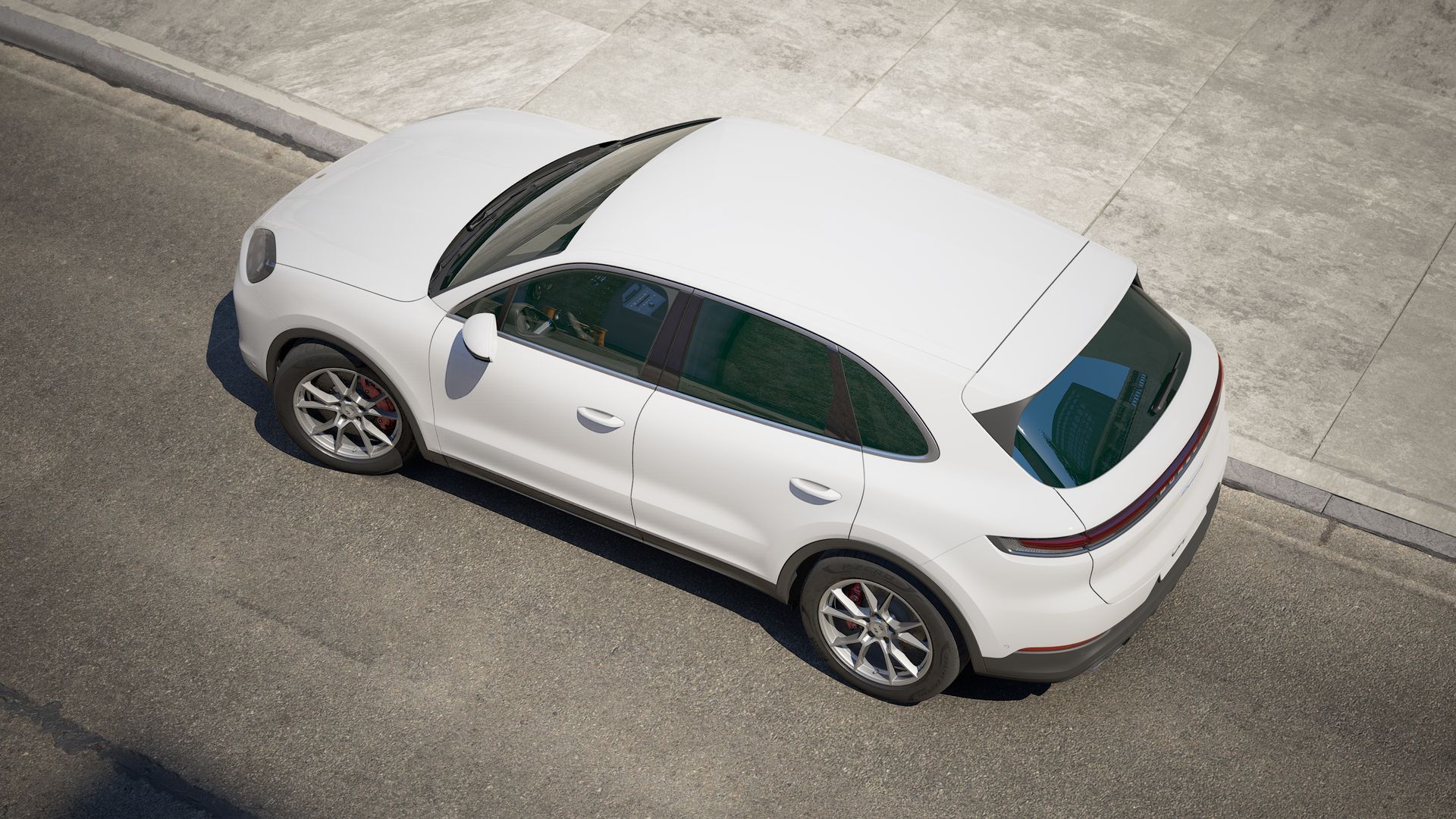 Exterior view of Cayenne S seen from above