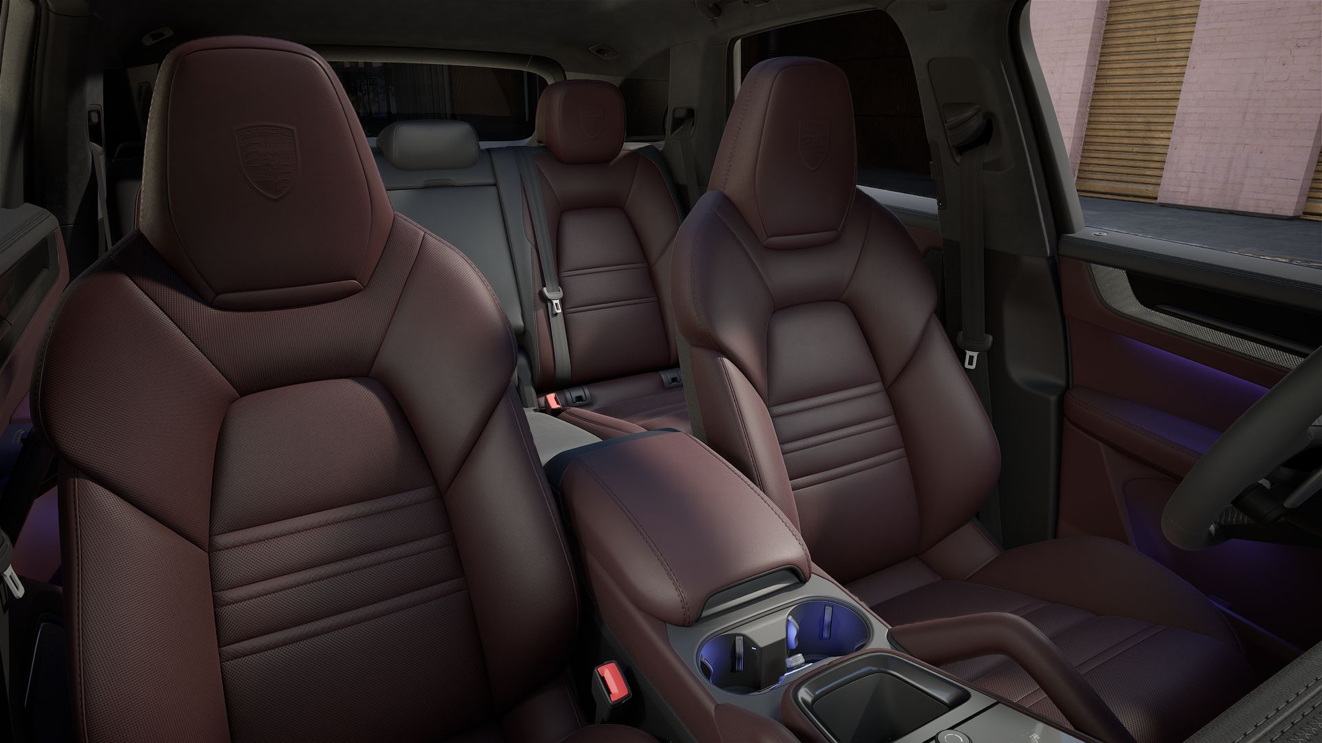 Interior view showing the front seats of Cayenne GTS