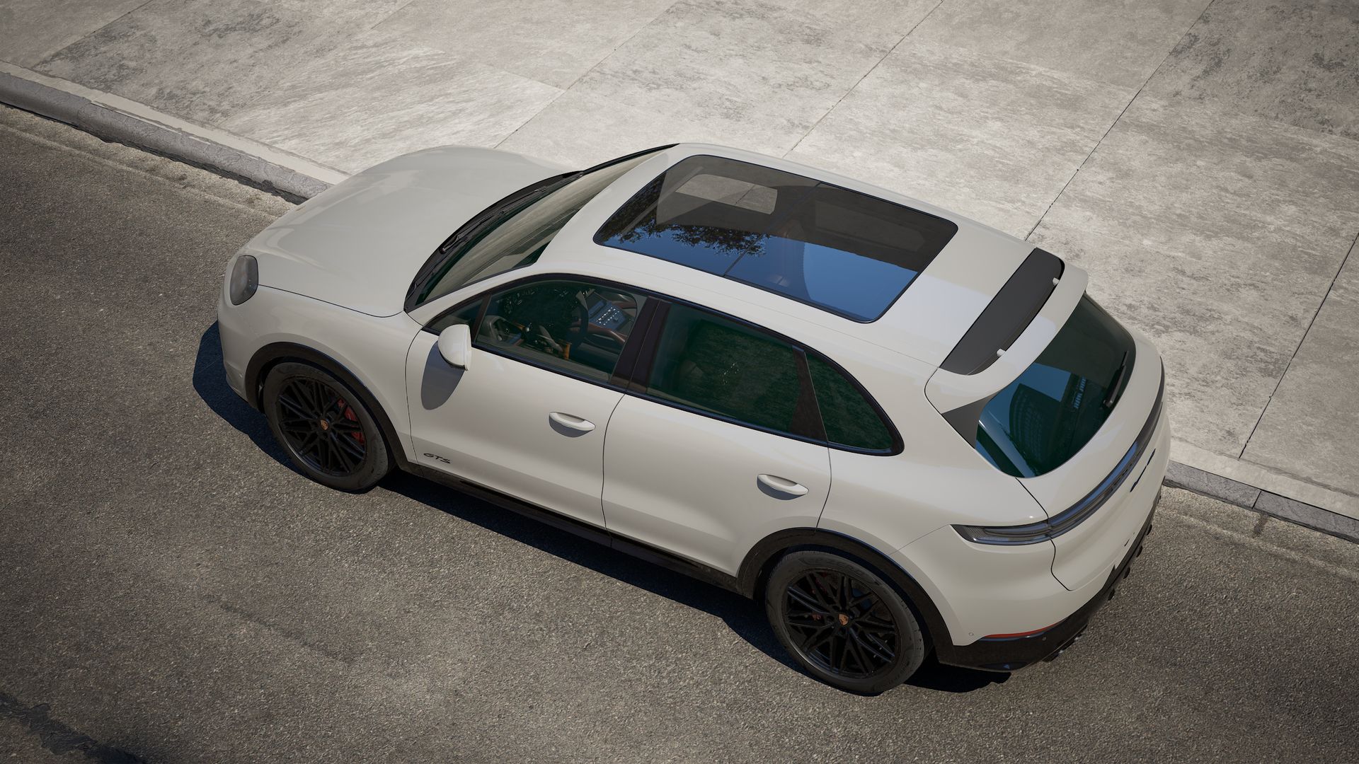 Exterior view of Cayenne GTS seen from above