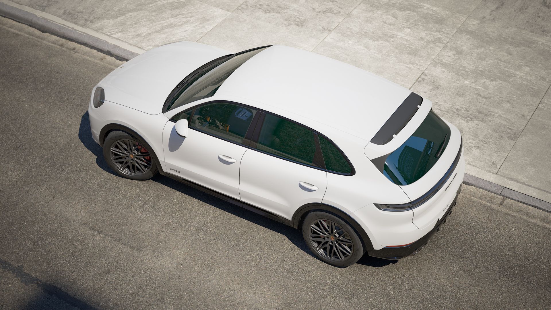 Exterior view of Cayenne GTS seen from above