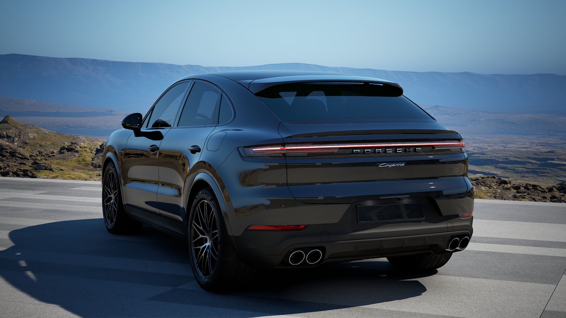 Cayenne E-Hybrid Coupe back view