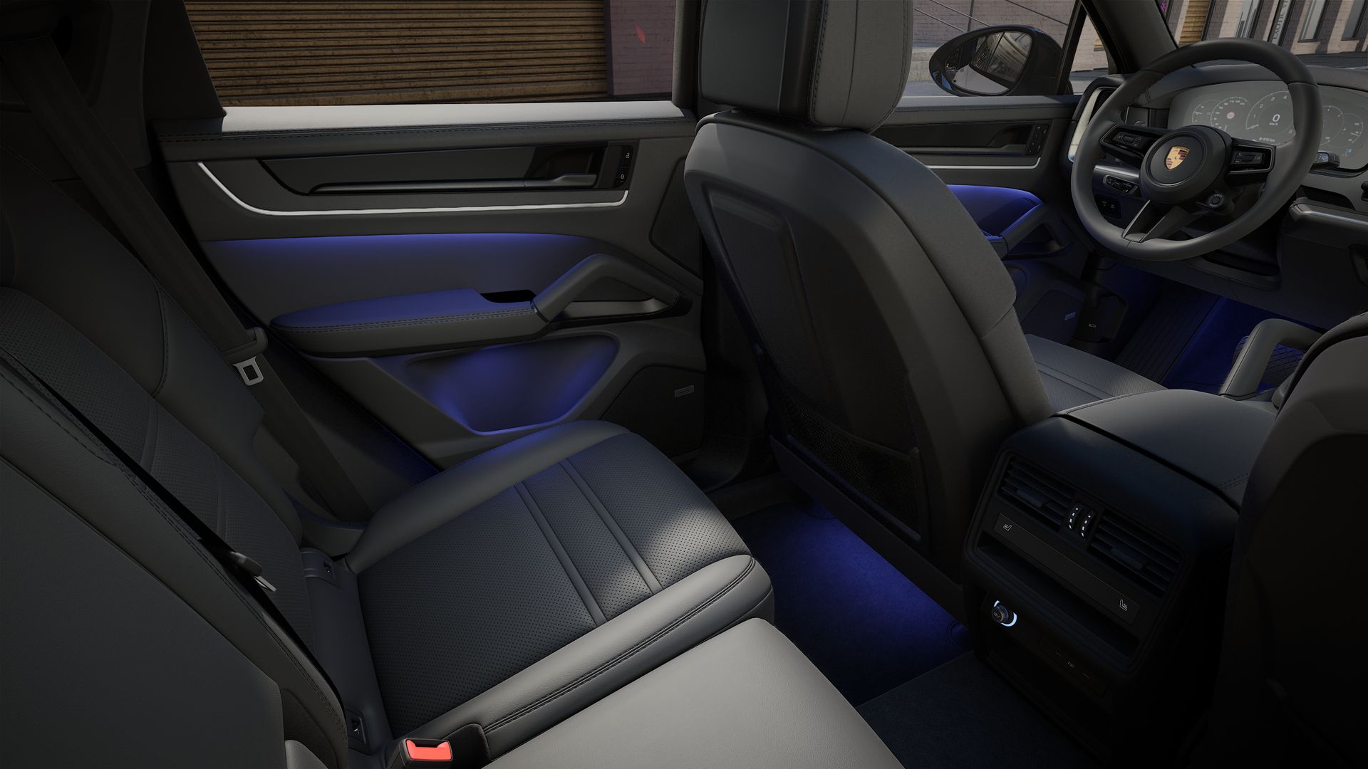 Interior view showing the back seats of Cayenne S Coupe