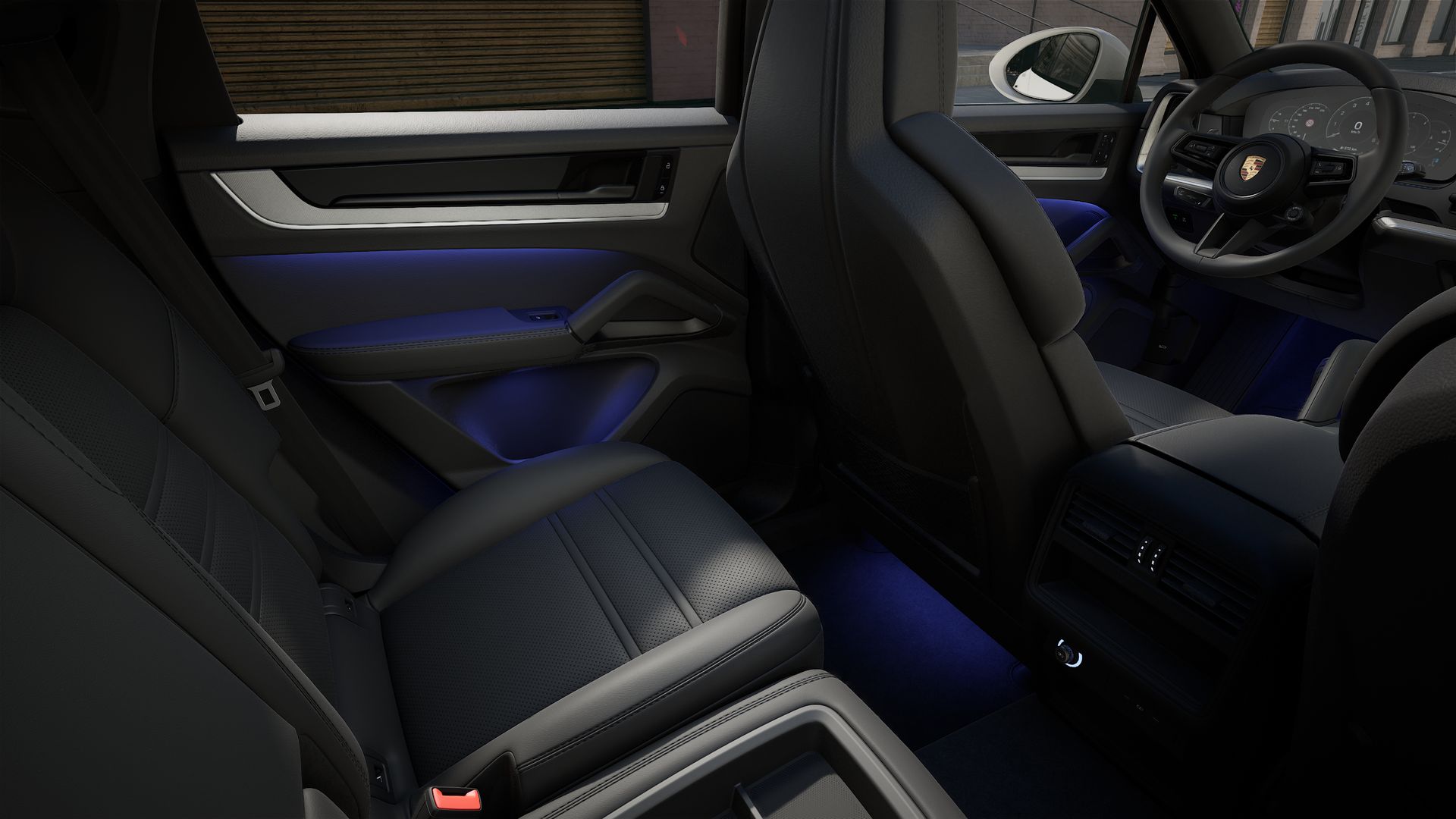 Interior view showing the back seats of Cayenne S Coupe