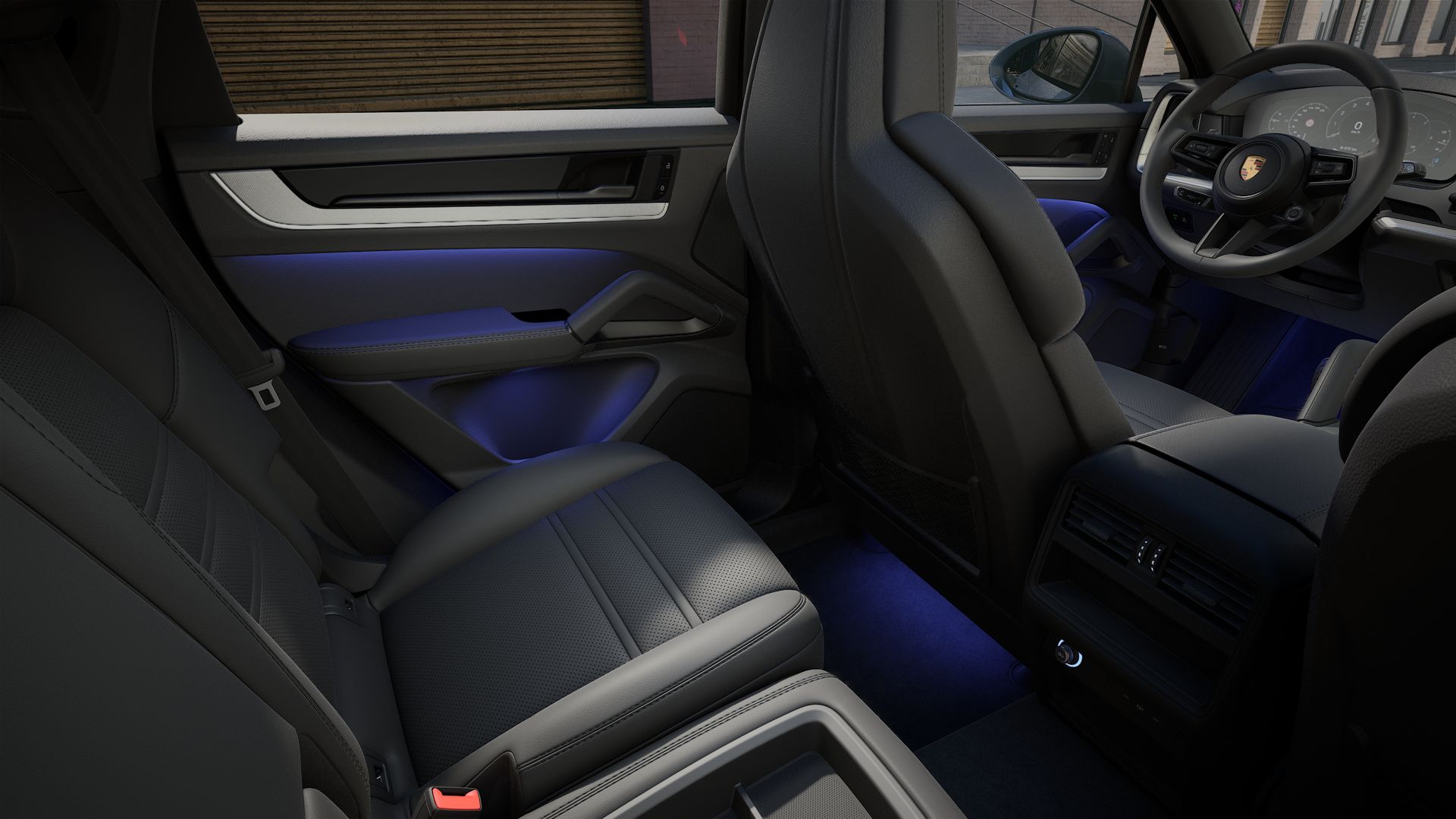 Interior view showing the back seats of Cayenne S Coupe