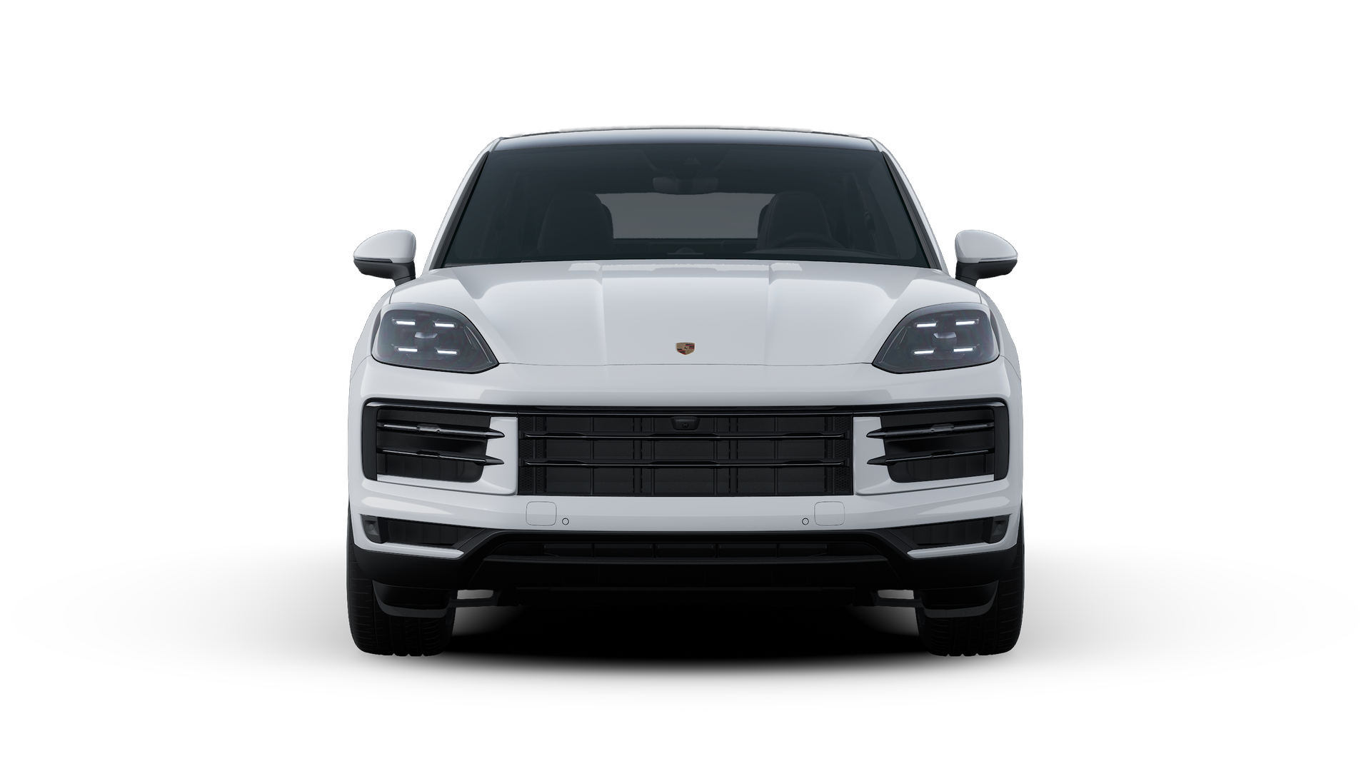 Exterior view of Cayenne S Coupe showing the front of the car