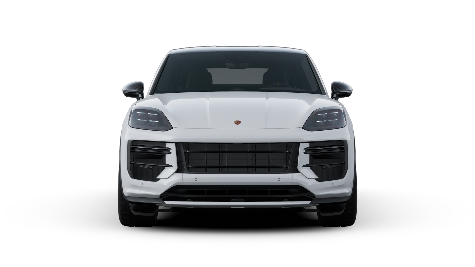 Exterior view of Cayenne Turbo GT showing the front of the car