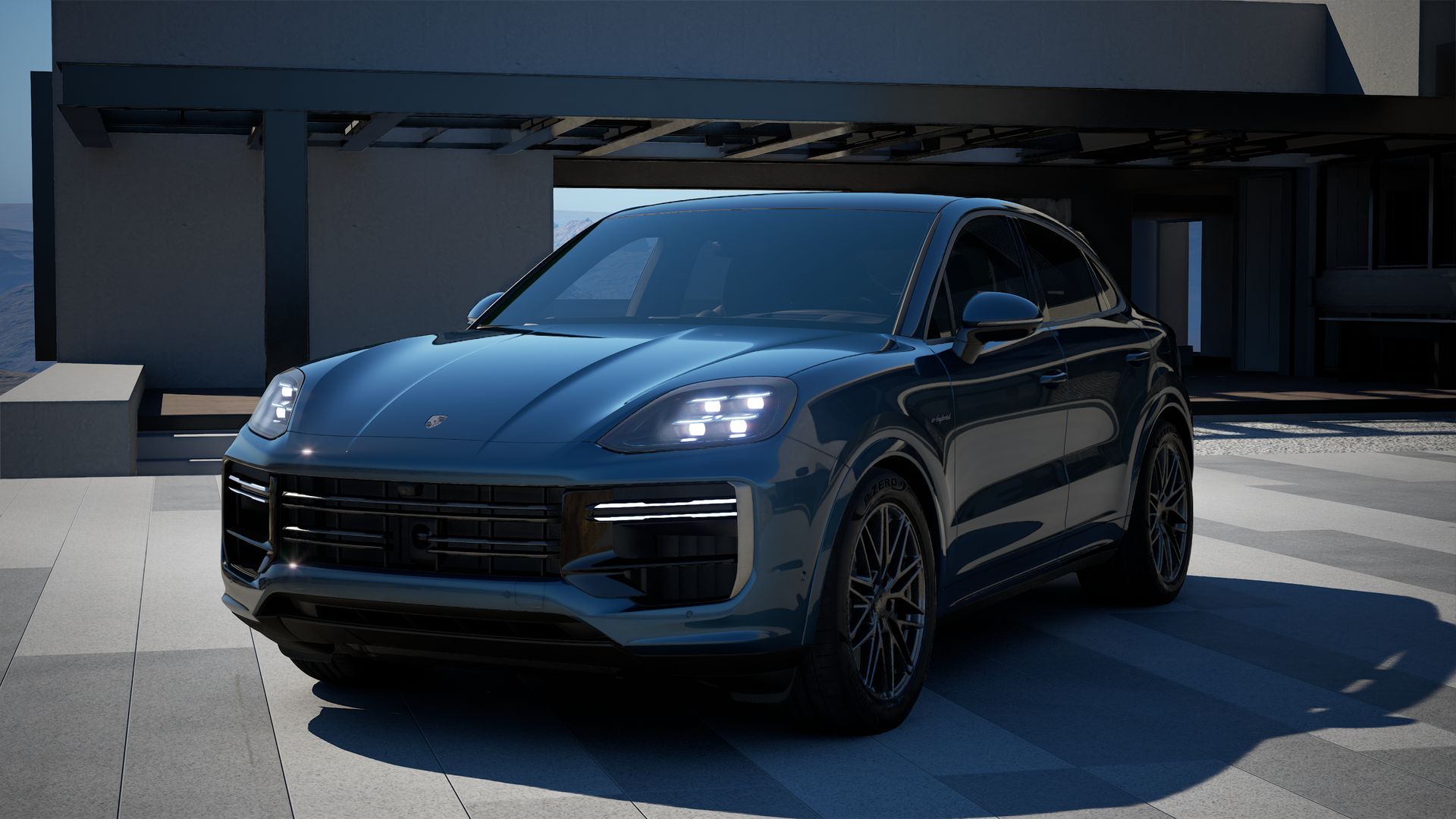 Cayenne Turbo E-Hybrid Coupe front view