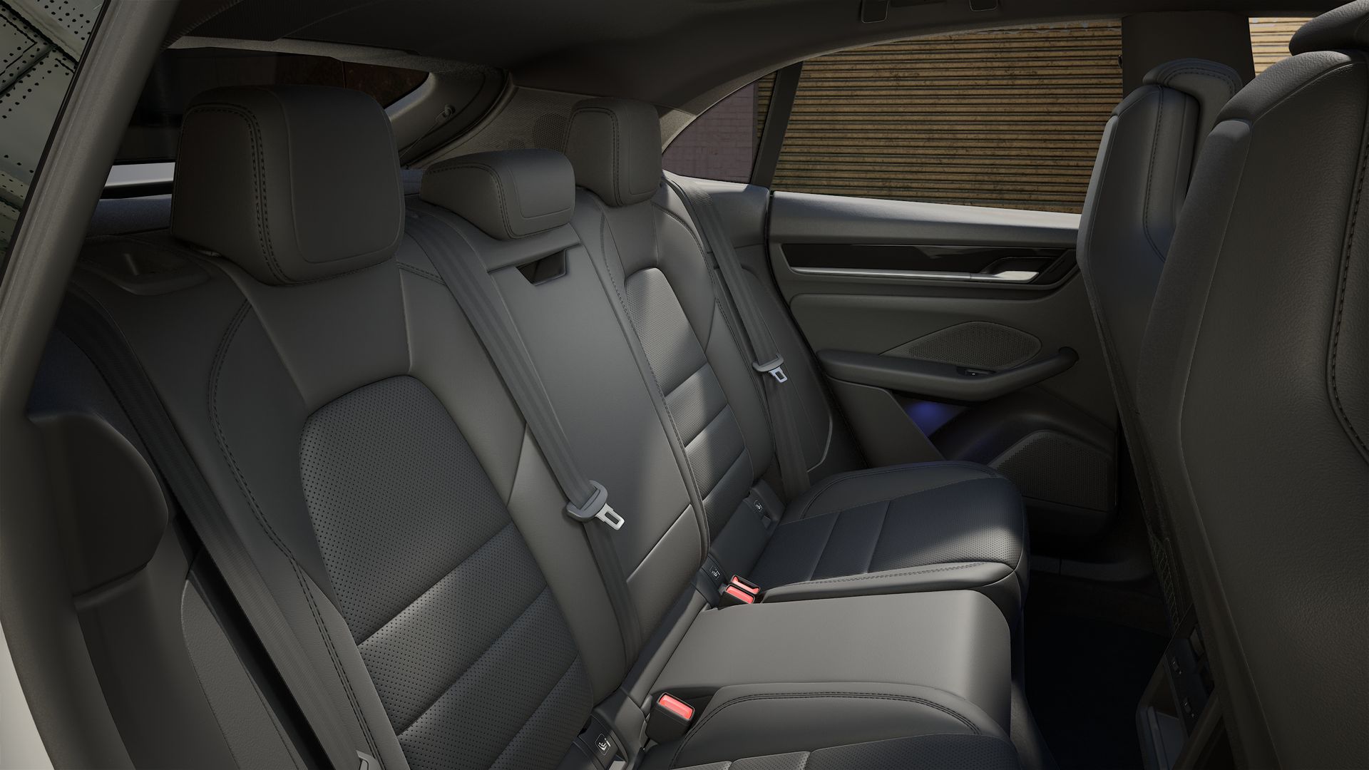 Interior view of Macan Electric