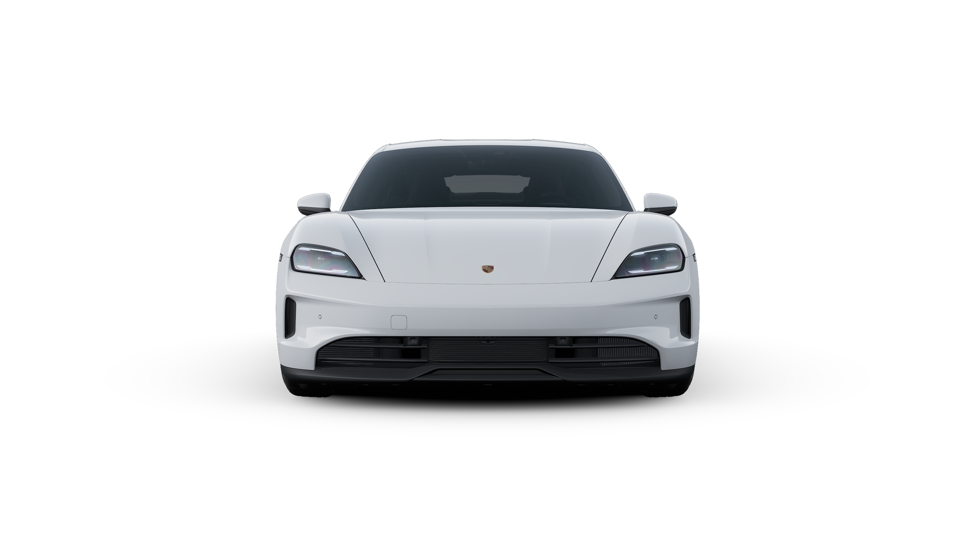 Exterior view of Taycan 4S showing the front of the car