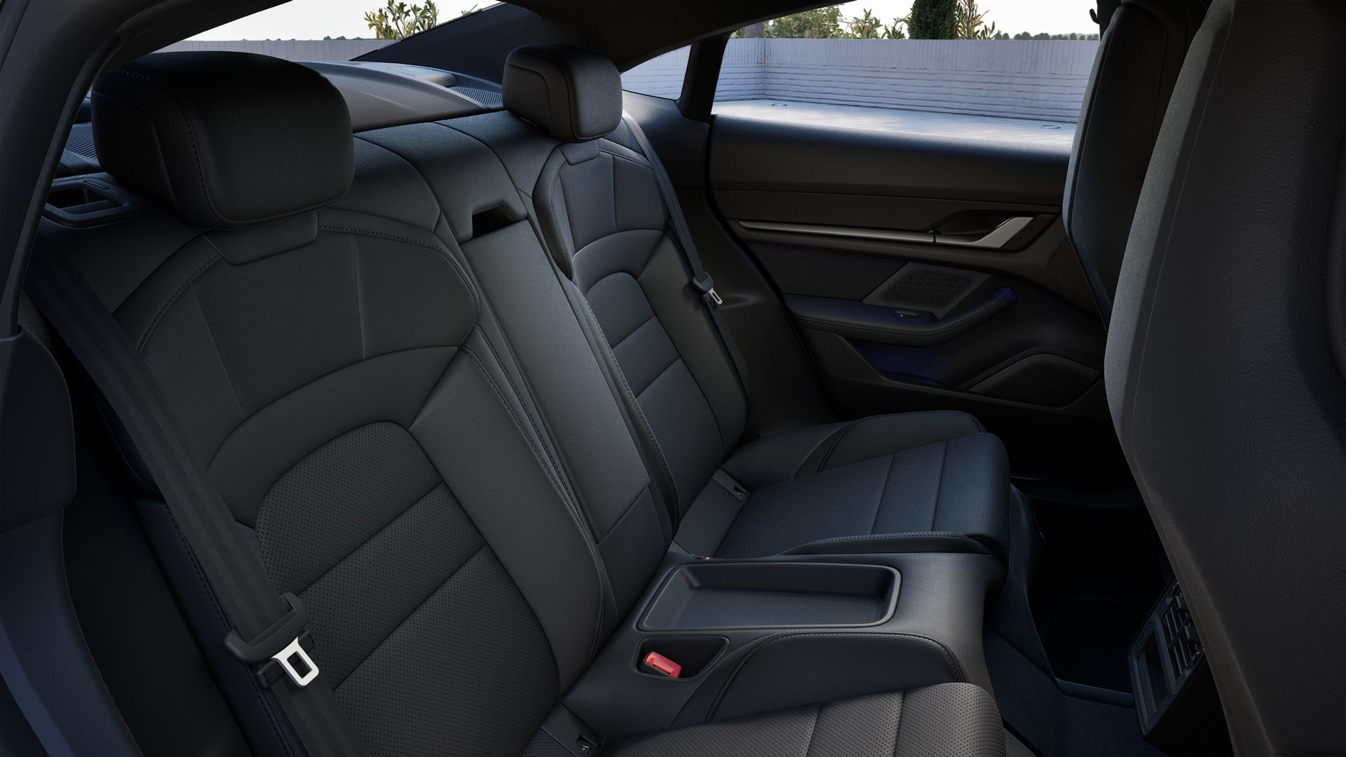 Interior view of Taycan 4S