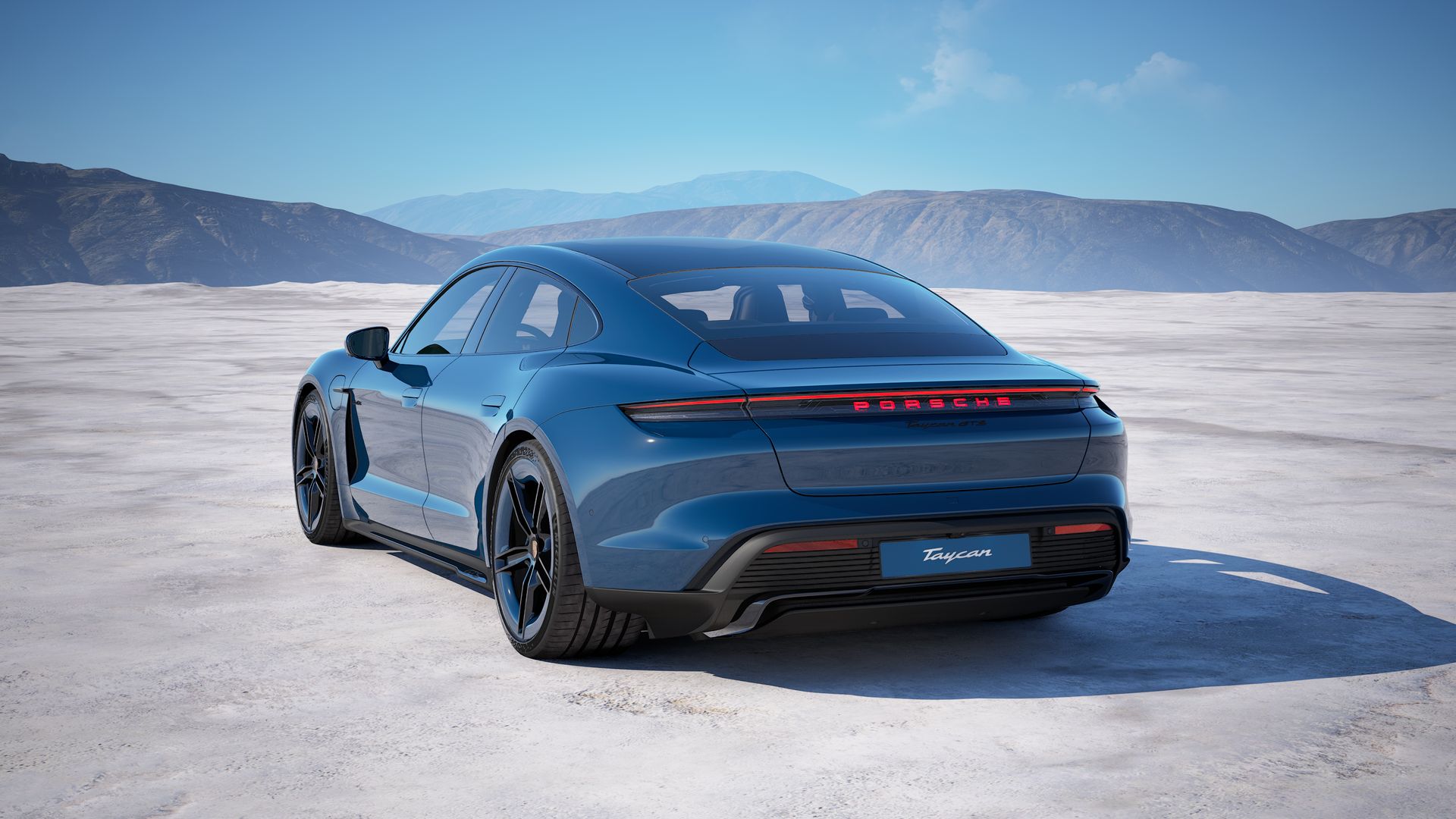 Taycan GTS back view