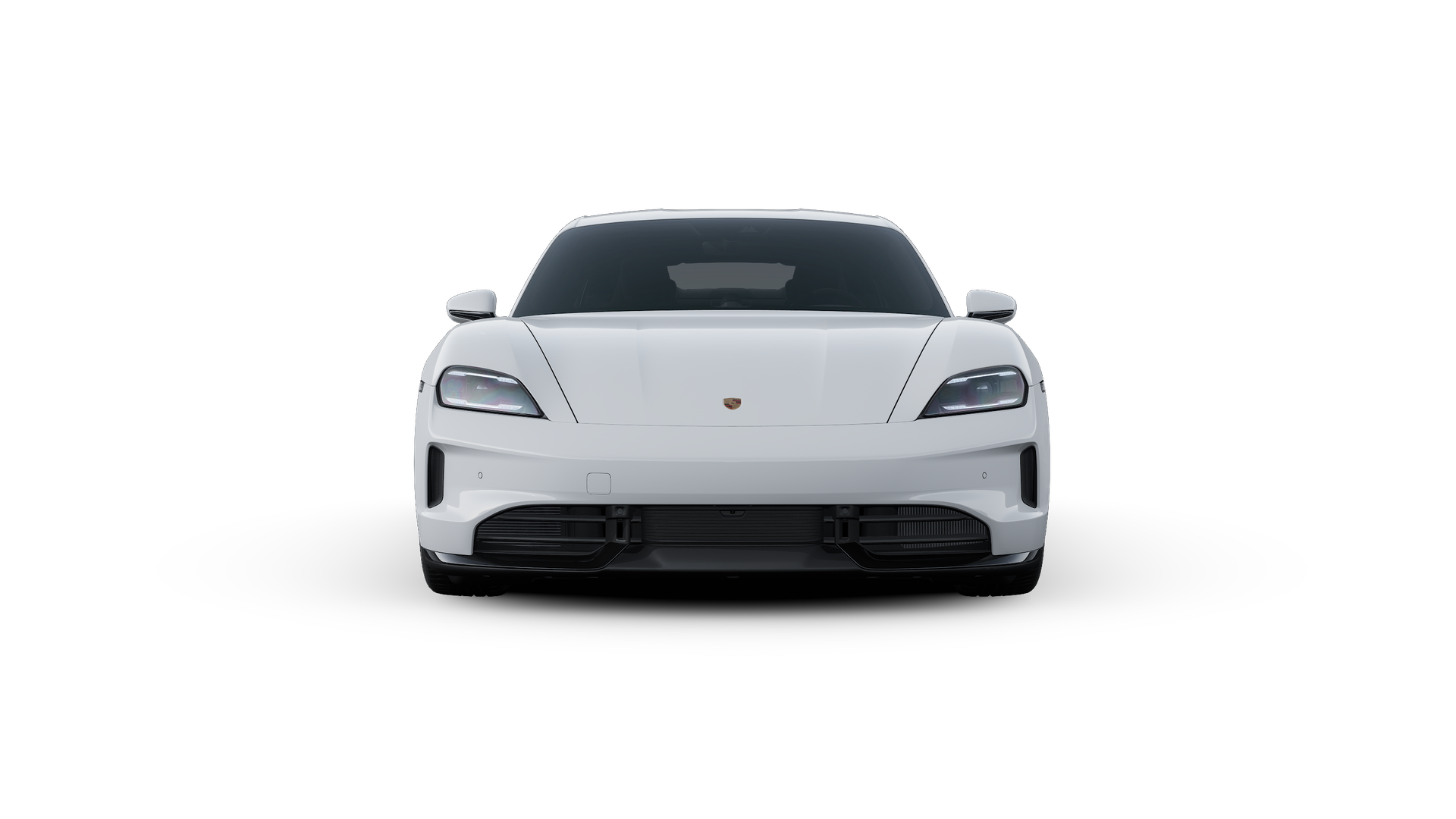 Exterior view of Taycan GTS showing the front of the car