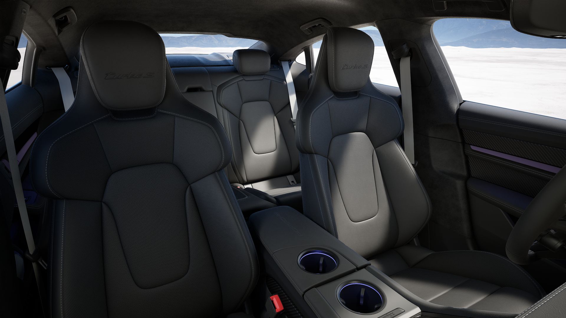Taycan Turbo S interior view