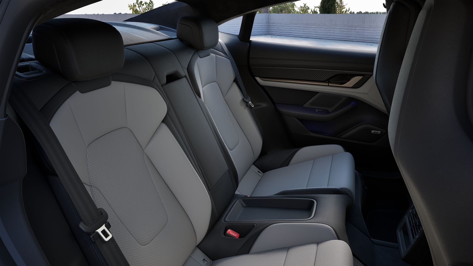Interior view of Taycan Turbo S
