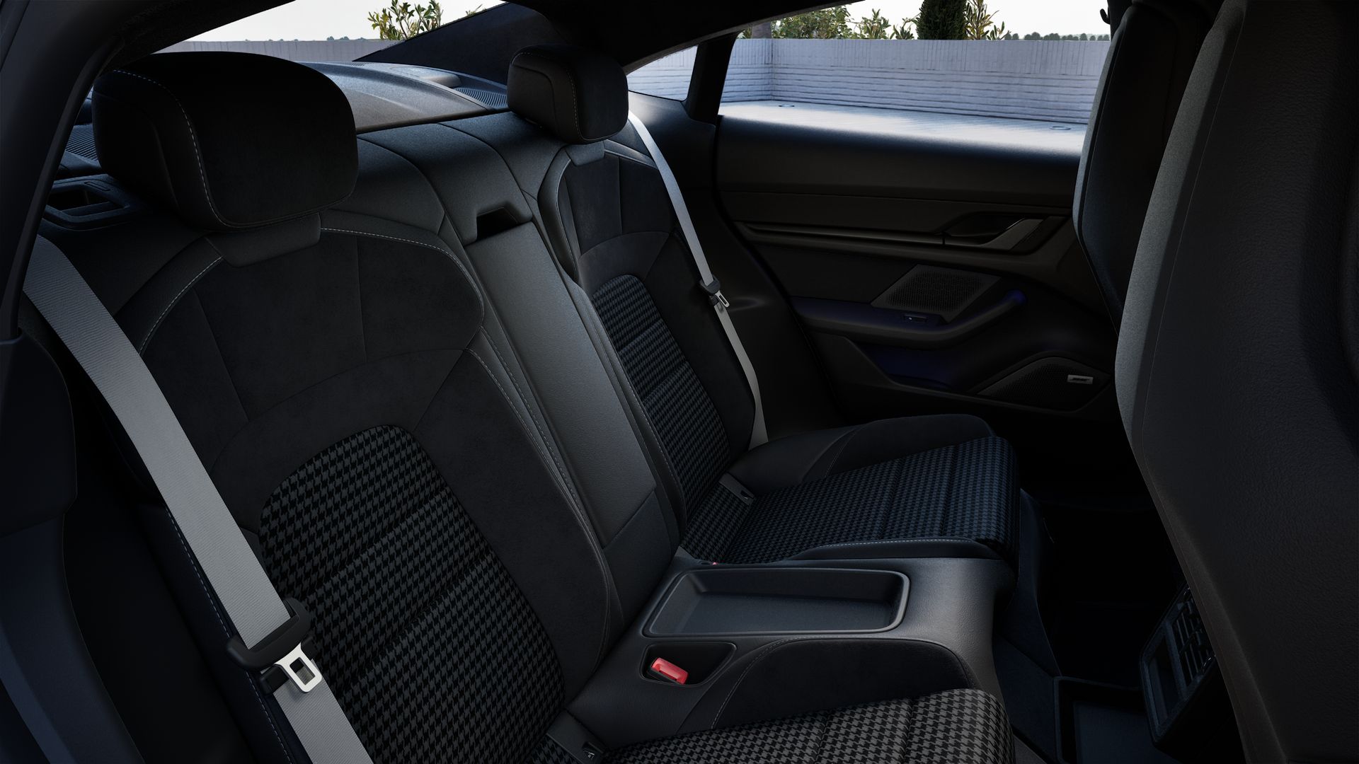 Interior view of Taycan Black Edition