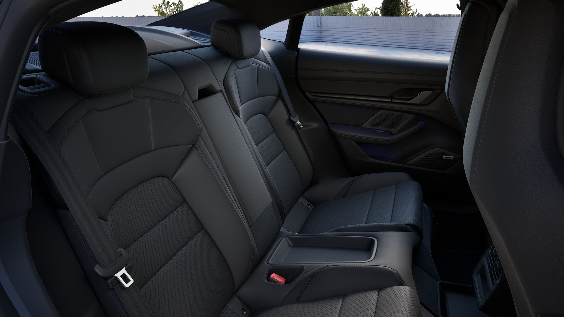 Interior view of Taycan Black Edition