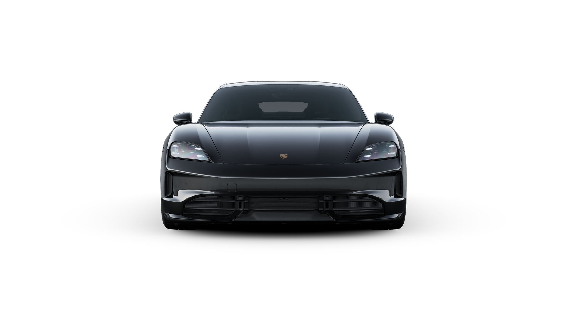 Exterior view of Taycan 4 Black Edition showing the front of the car