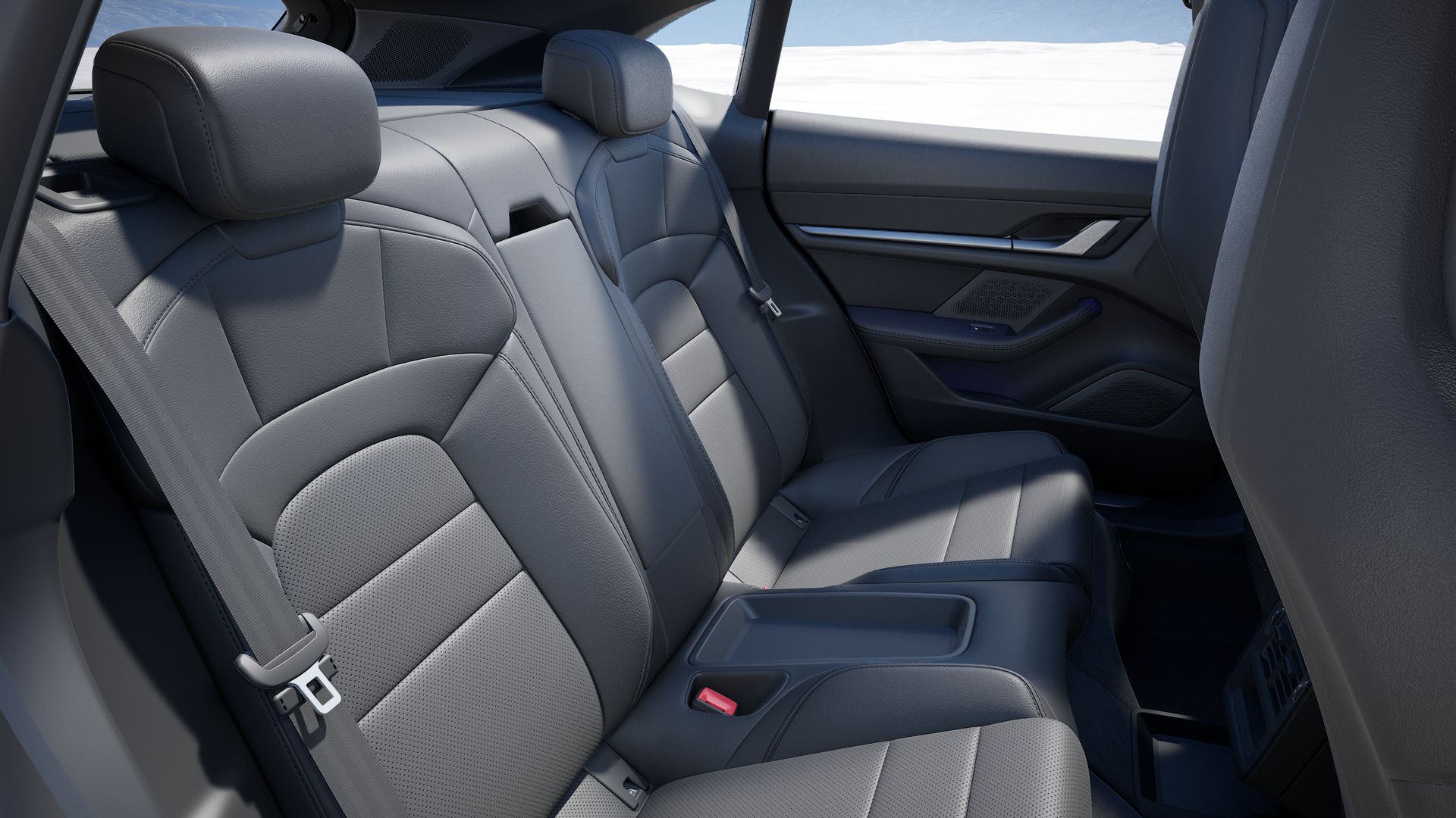 Interior view of Taycan 4S Cross Turismo