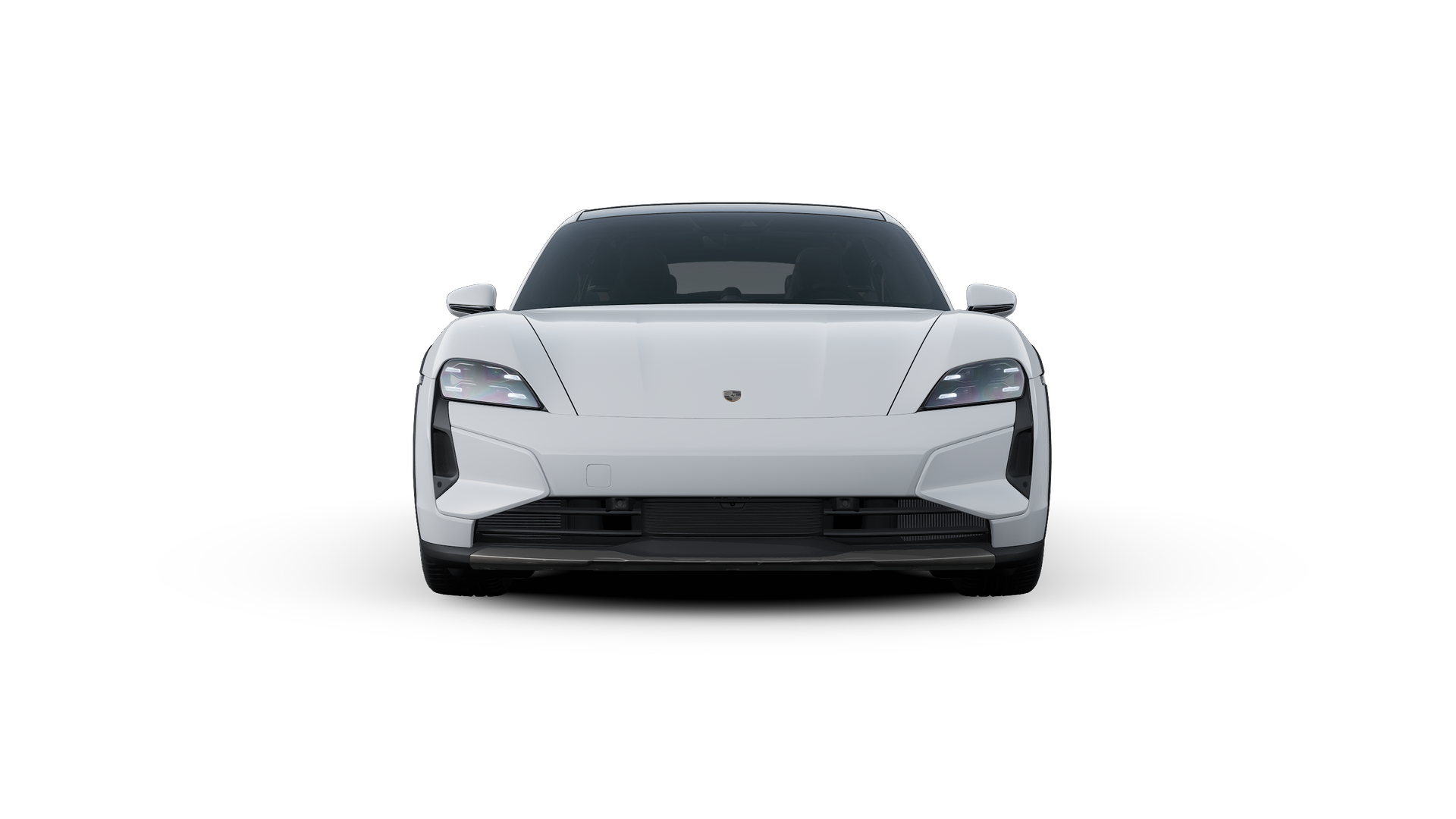 Exterior view of Taycan Turbo Cross Turismo showing the front of the car